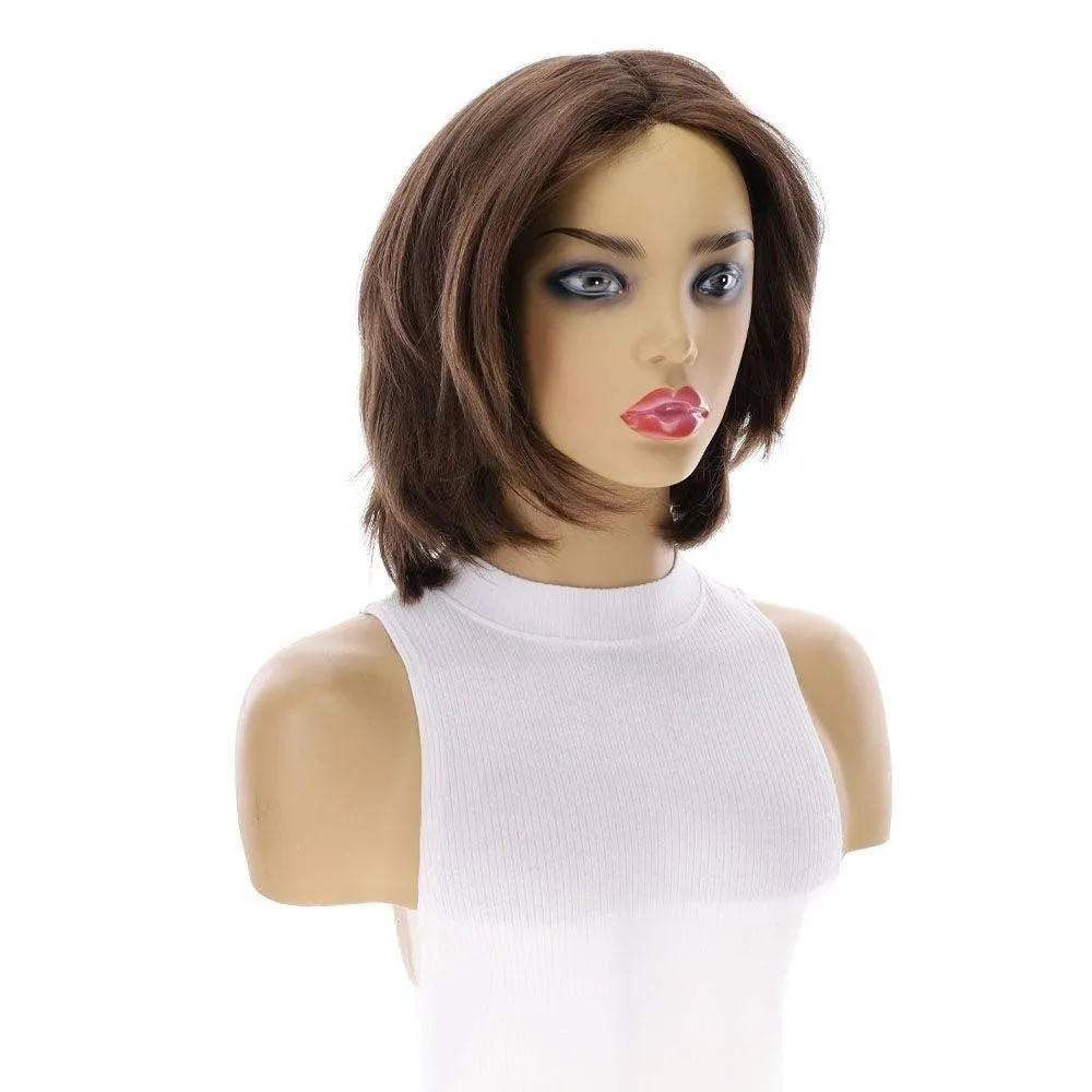 12" Luxe Pixie Silk Top Wig #6 Neutral  Medium Brown