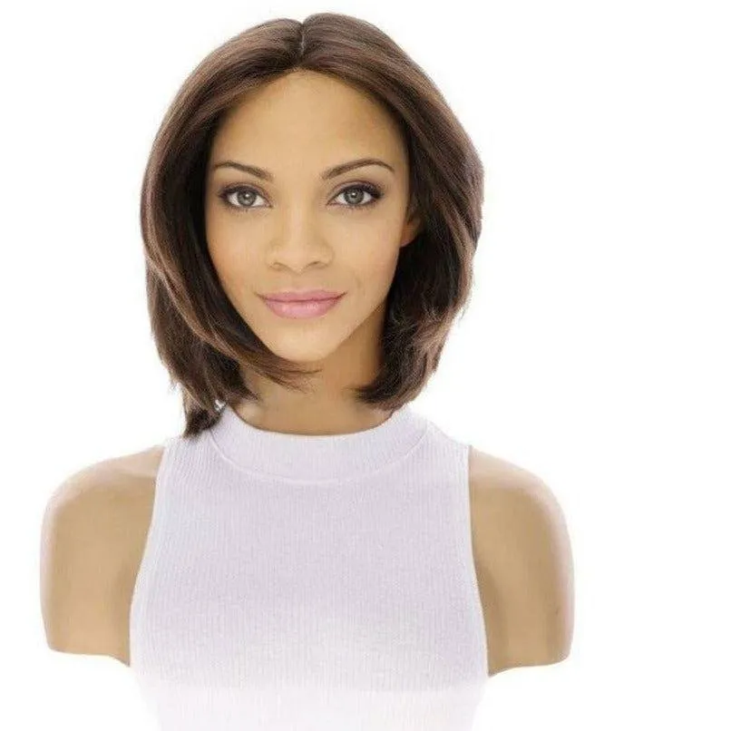 12" Luxe Pixie Silk Top Wig #6 Neutral  Medium Brown