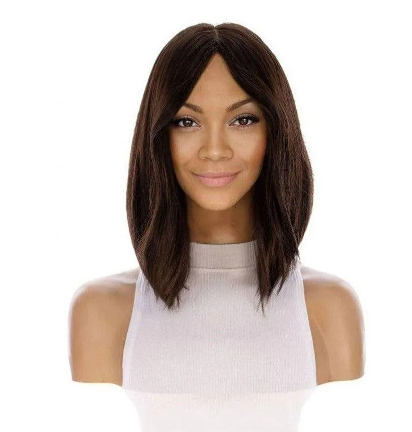 13" Victoria Silk Top Wig Dark Brown