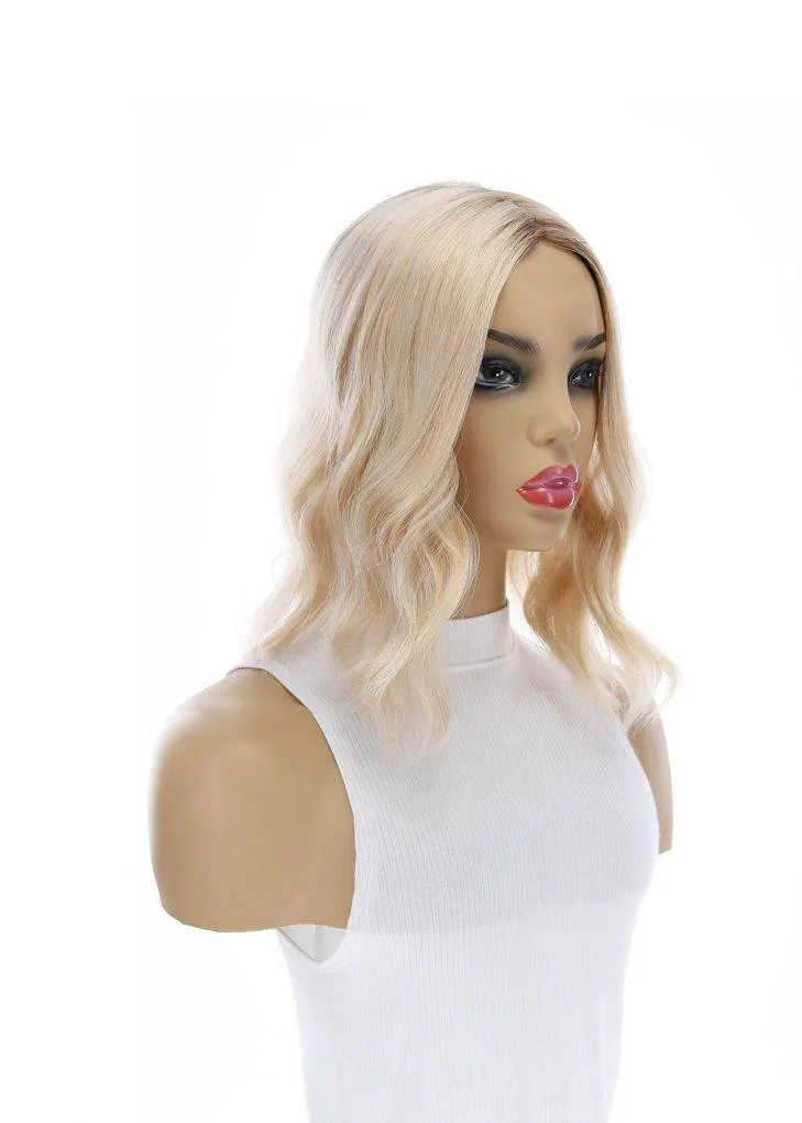 14" Emerald Silk Top Topper Platinum Blonde