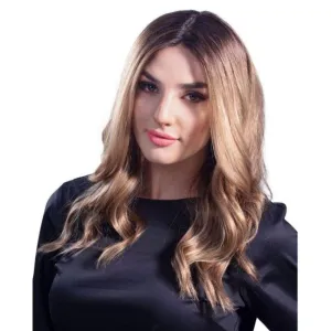 22" Reese Silk Top Wig Medium Blonde w/ Rooting