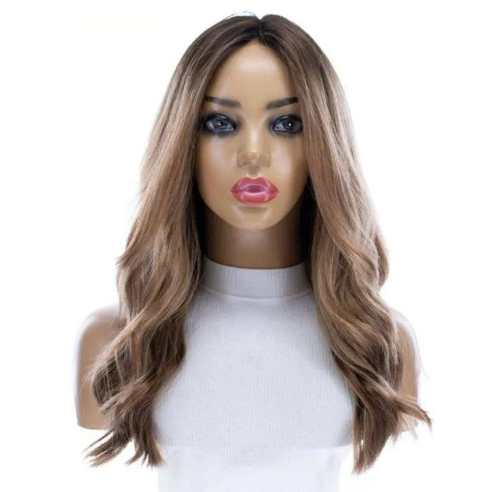 22" Reese Silk Top Wig Medium Blonde w/ Rooting
