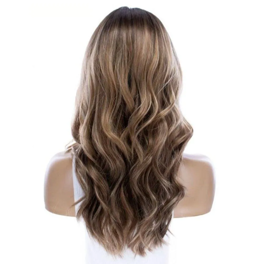 22" Reese Silk Top Wig Medium Blonde w/ Rooting