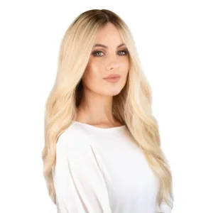 24" Gisele Silk Top Wig Platinum Blonde w/ Rooting