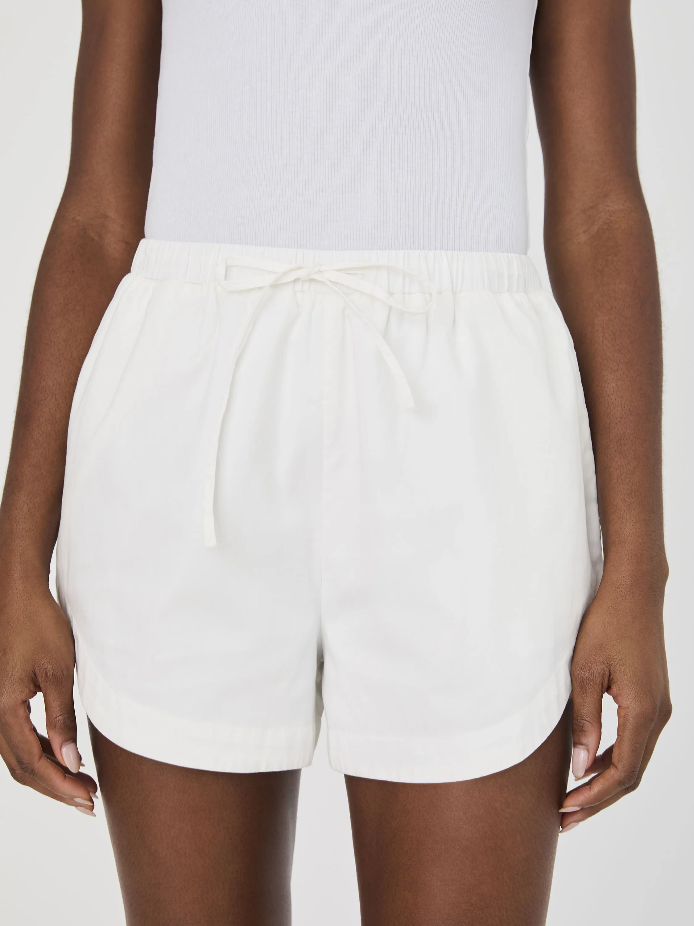 Alexis Cotton Drawstring Shorts
