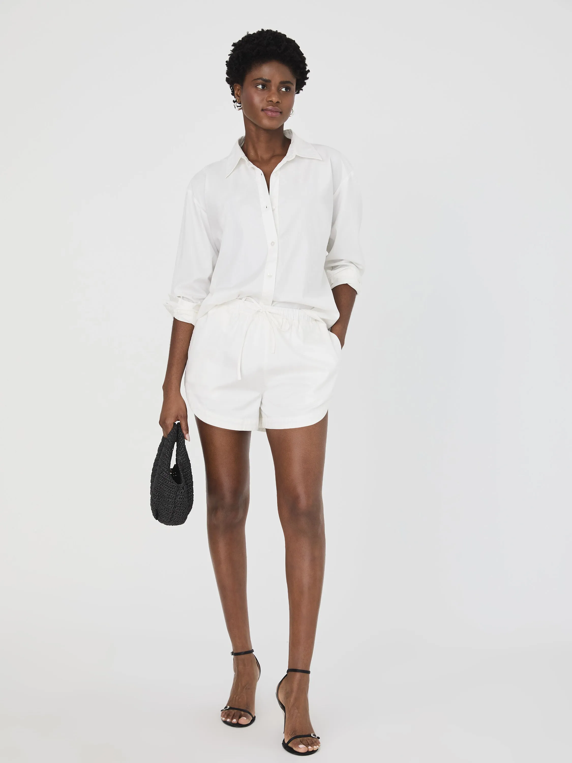 Alexis Cotton Drawstring Shorts