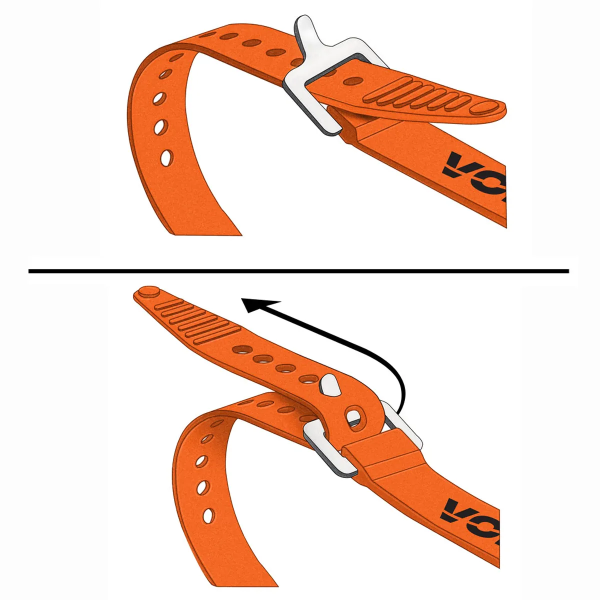 Aluminum Buckle 25" Strap