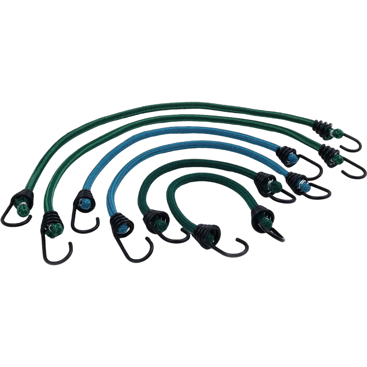 Assorted Bungee Cords - 6 Pack