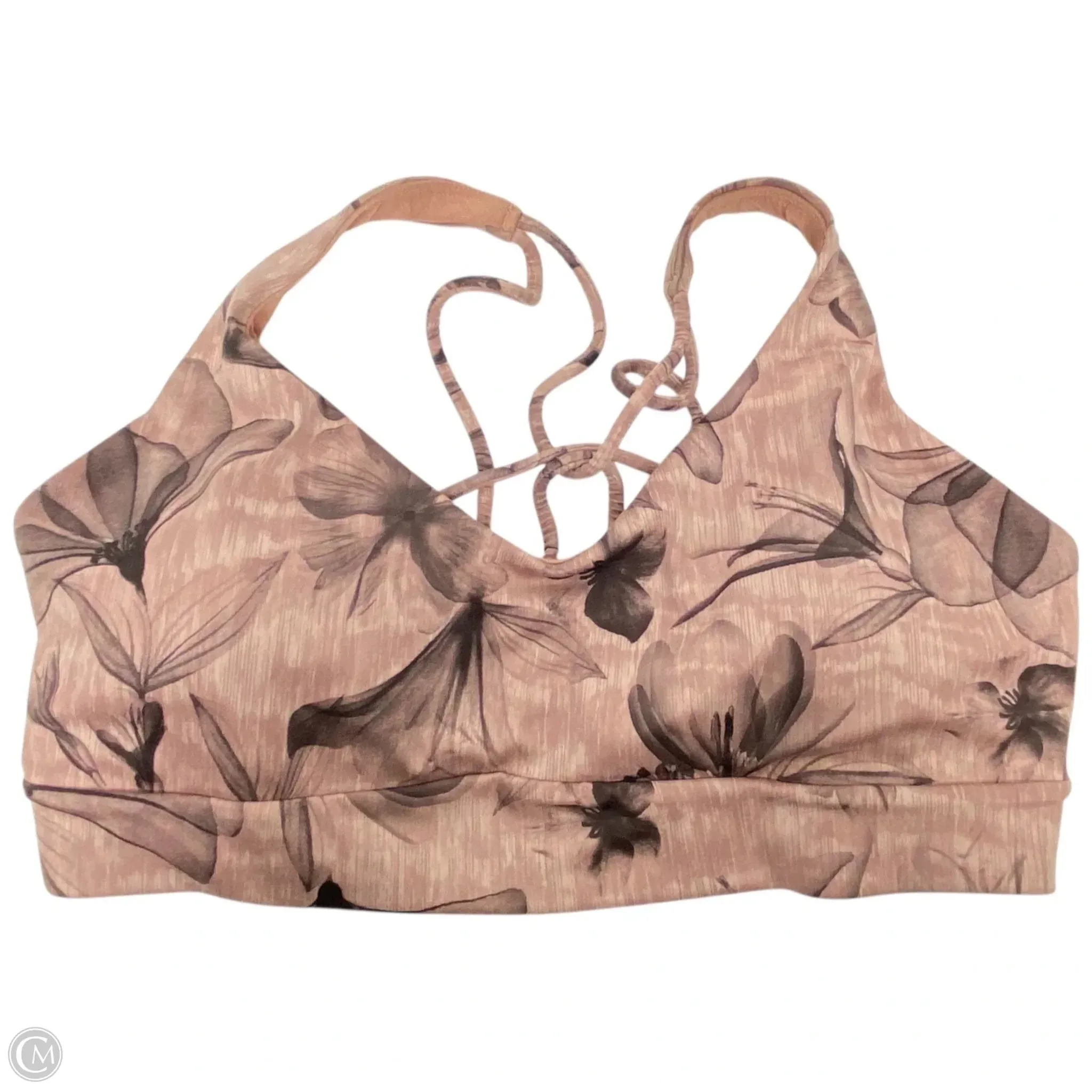 Athletic Bra By Athleta In Floral Print, Size: S