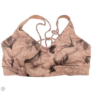 Athletic Bra By Athleta In Floral Print, Size: S