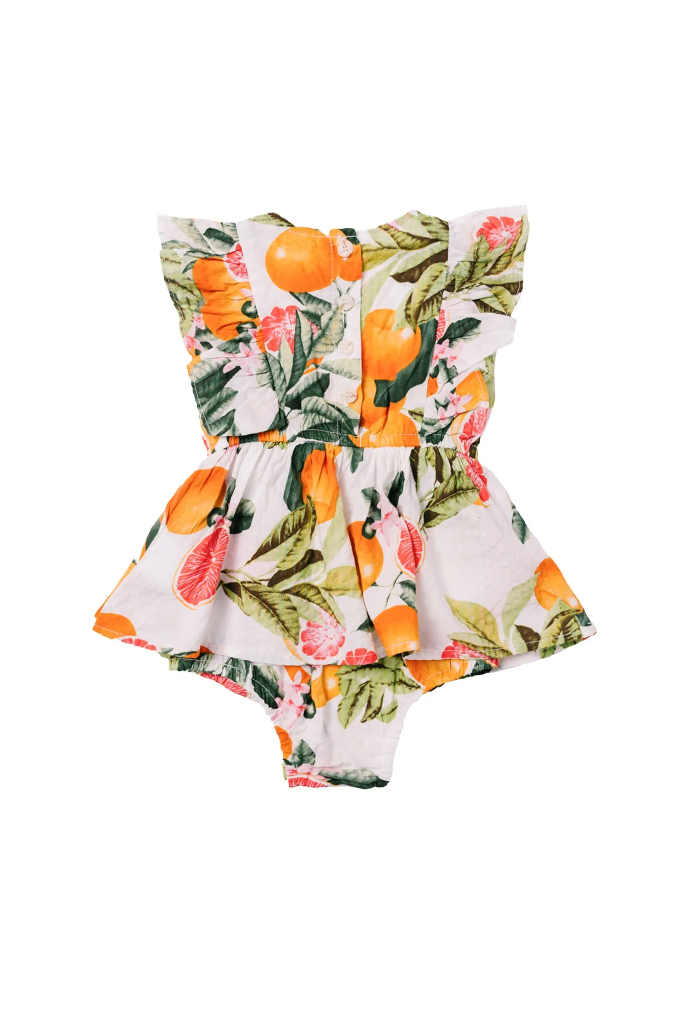 Baby Trixie Skirt Romper in Citrus