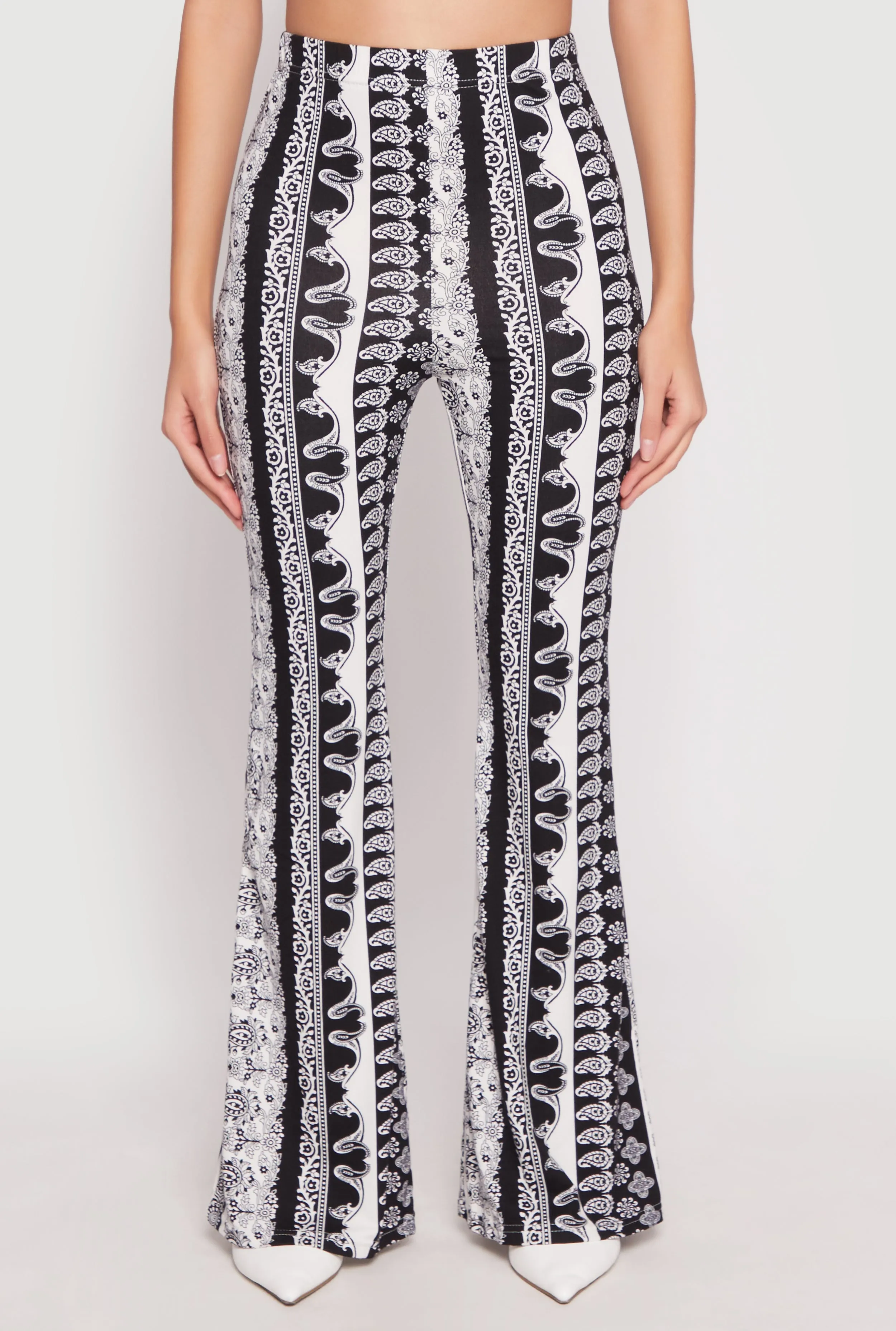 Boho Print Flare Pants