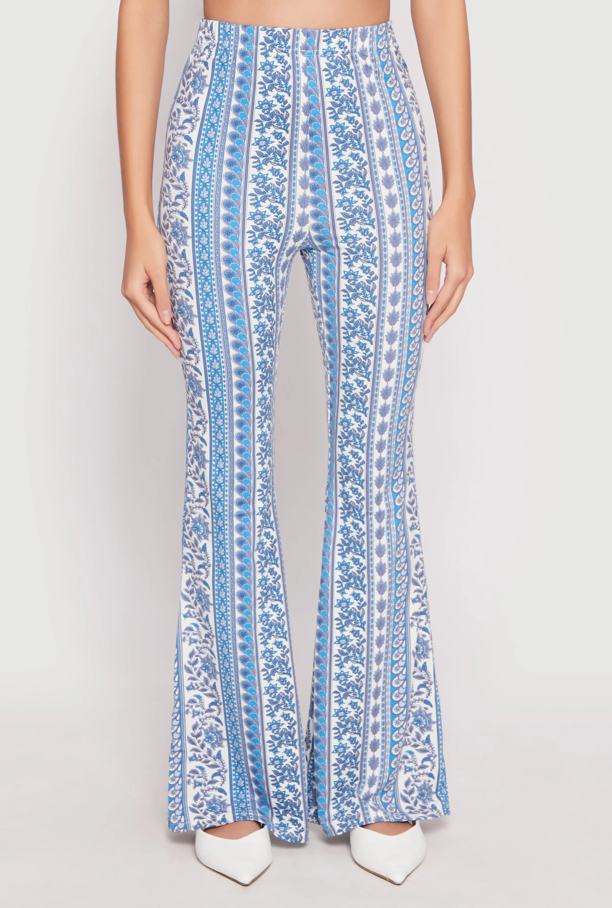 Boho Print Flare Pants