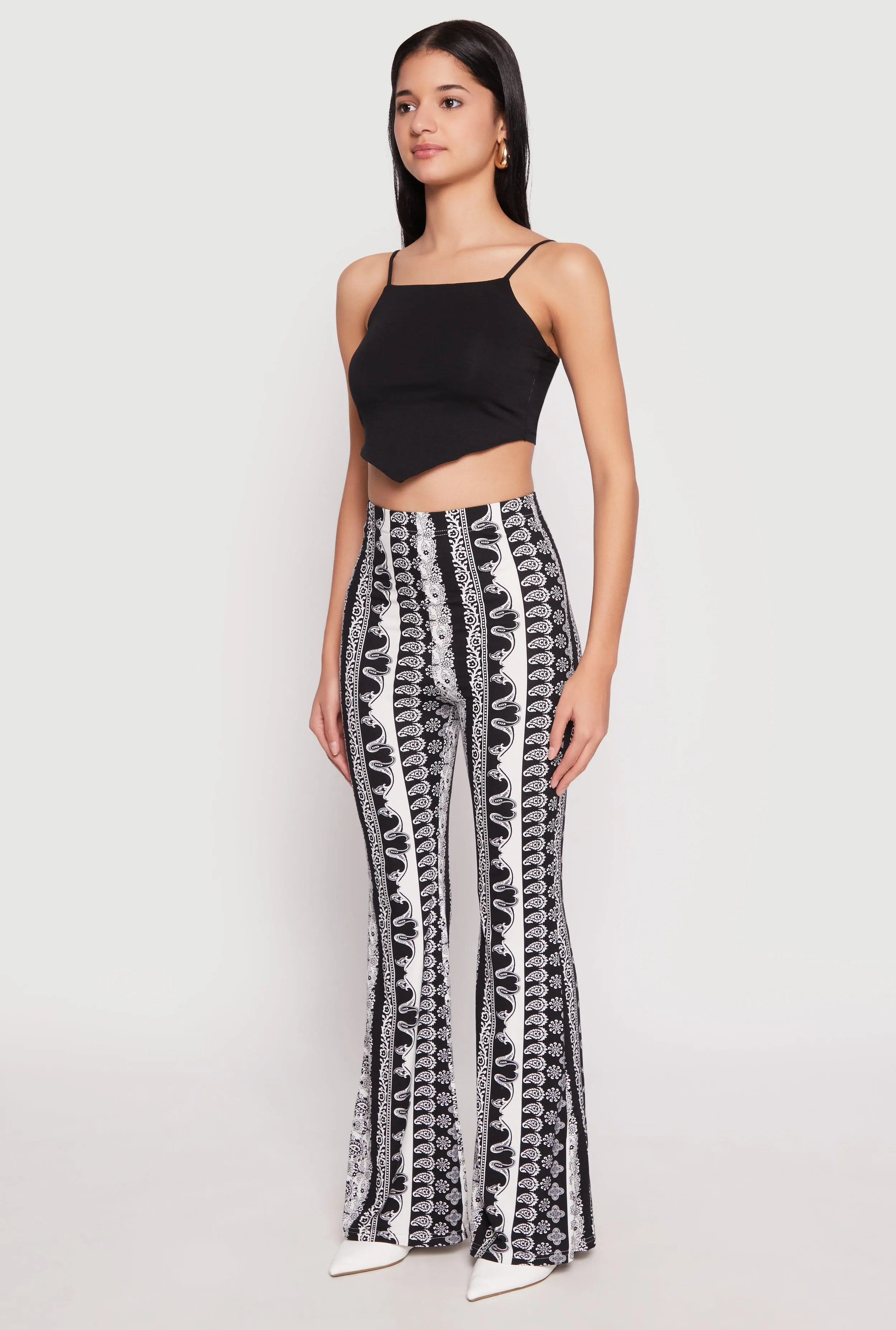 Boho Print Flare Pants