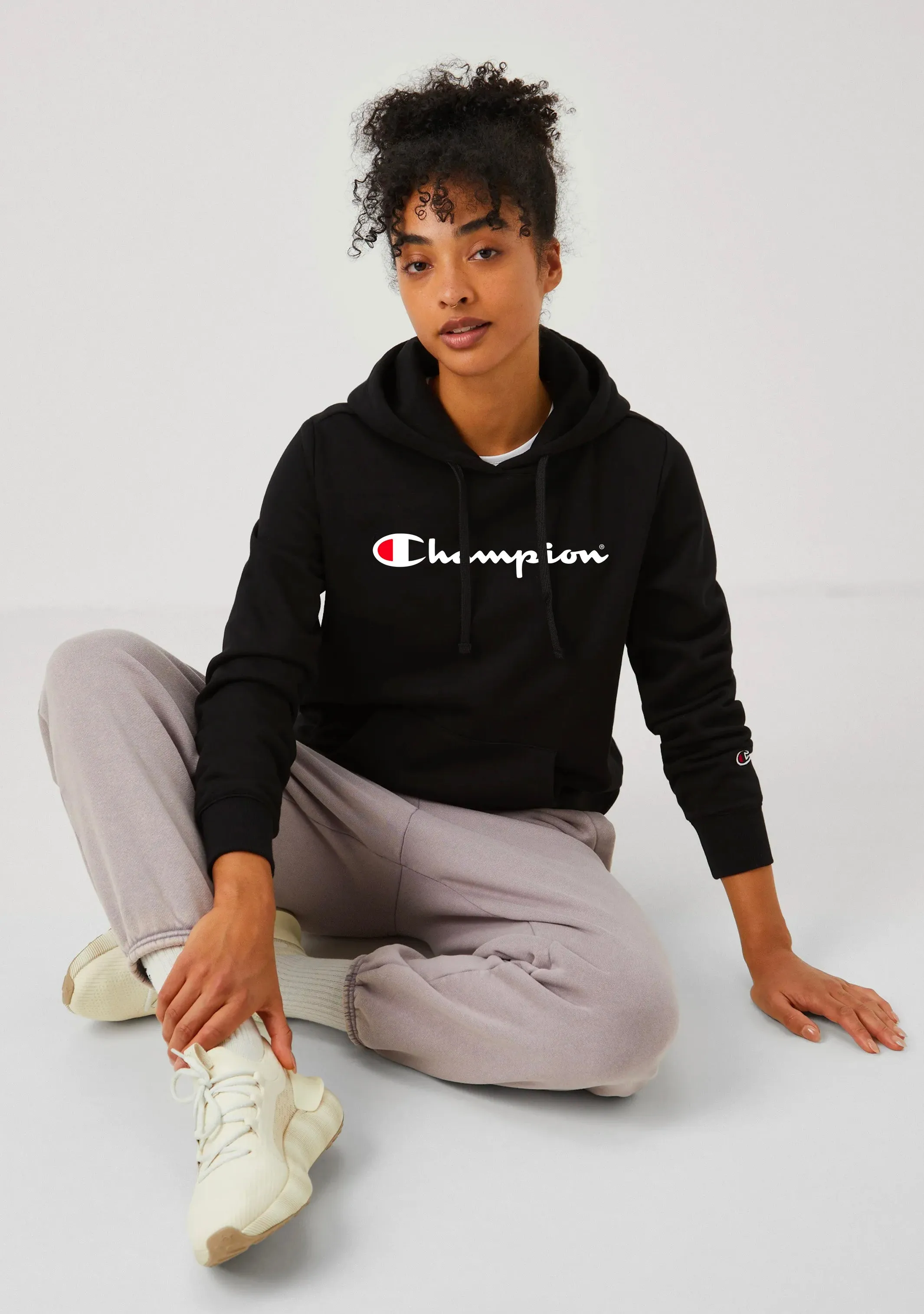 Champion Women’s Script Hoodie Black