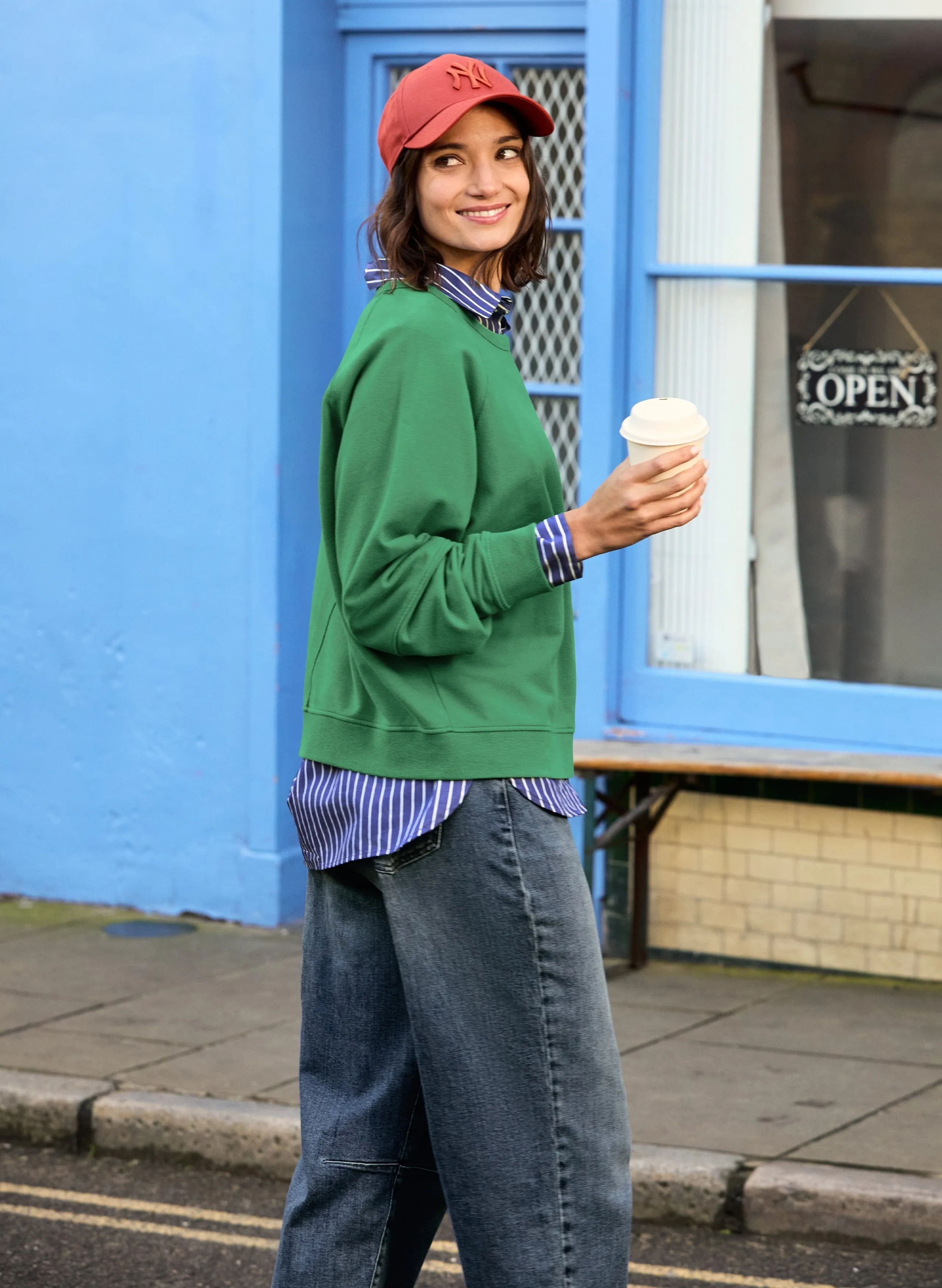 Constance Organic Cotton Sweatshirt | Emerald