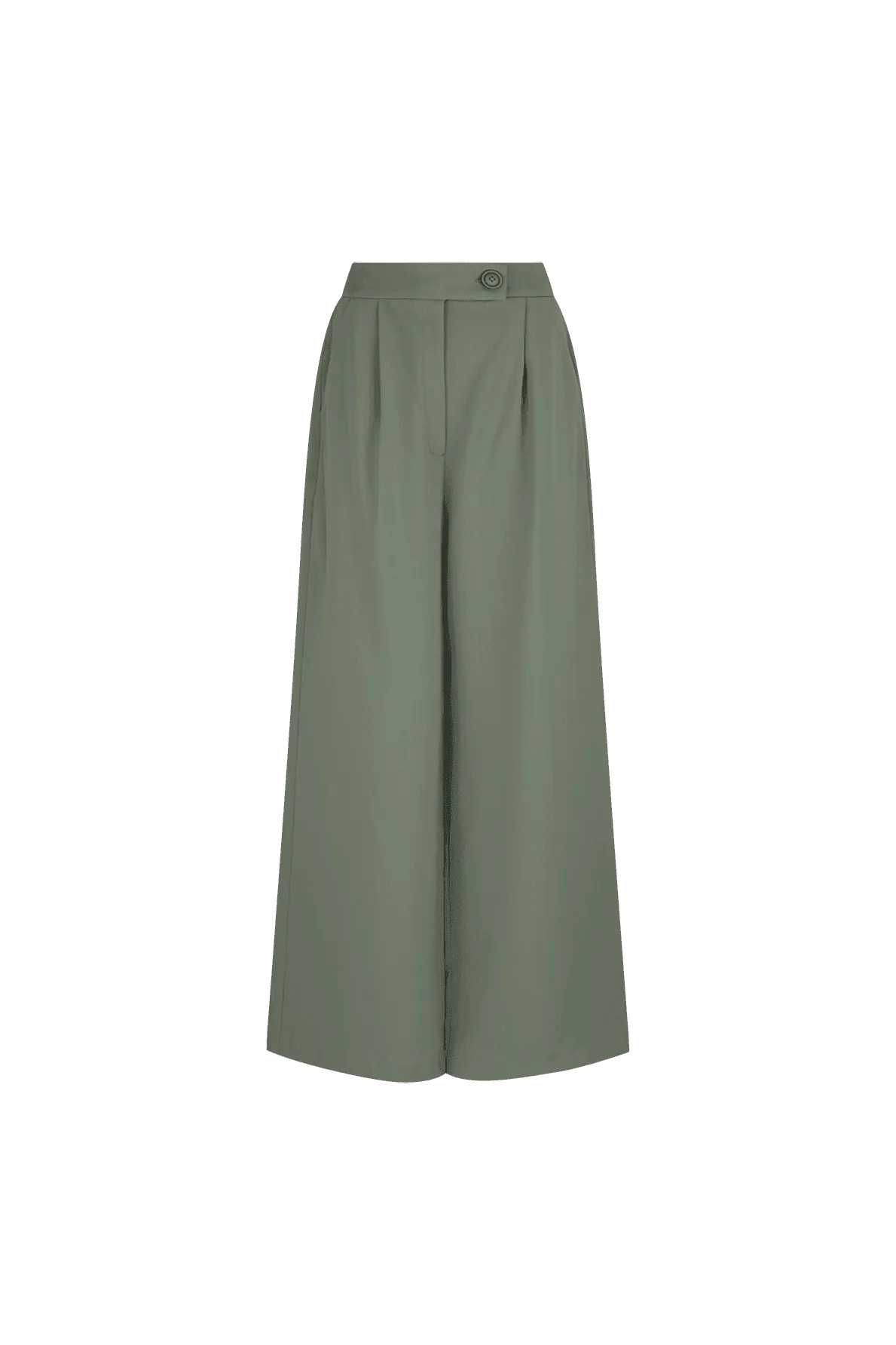 CURAAE Houston Wide Leg Pants in Green