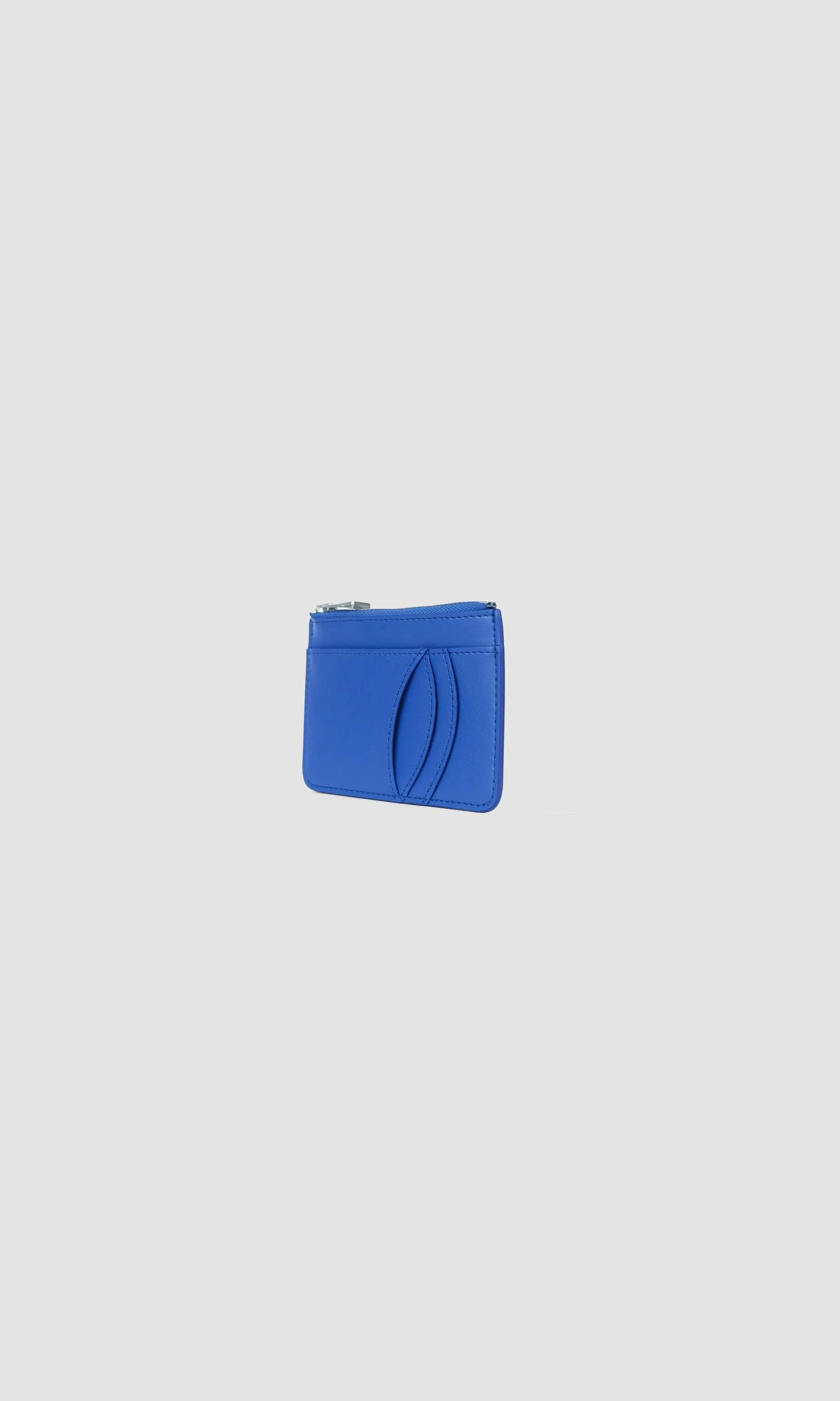 Egalite Vegan Apple Leather Card Holder | Electric Blue