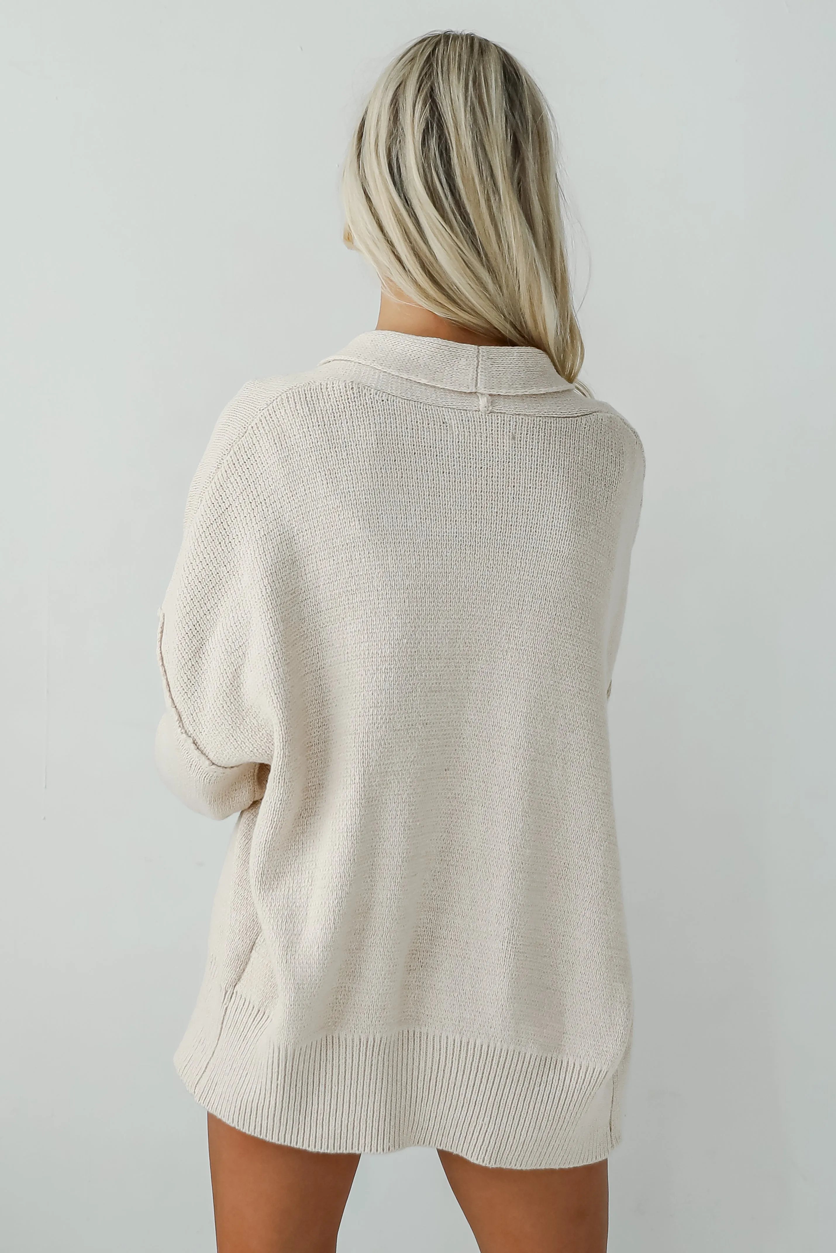 FINAL SALE - Coziest Layer Oatmeal Sweater Cardigan