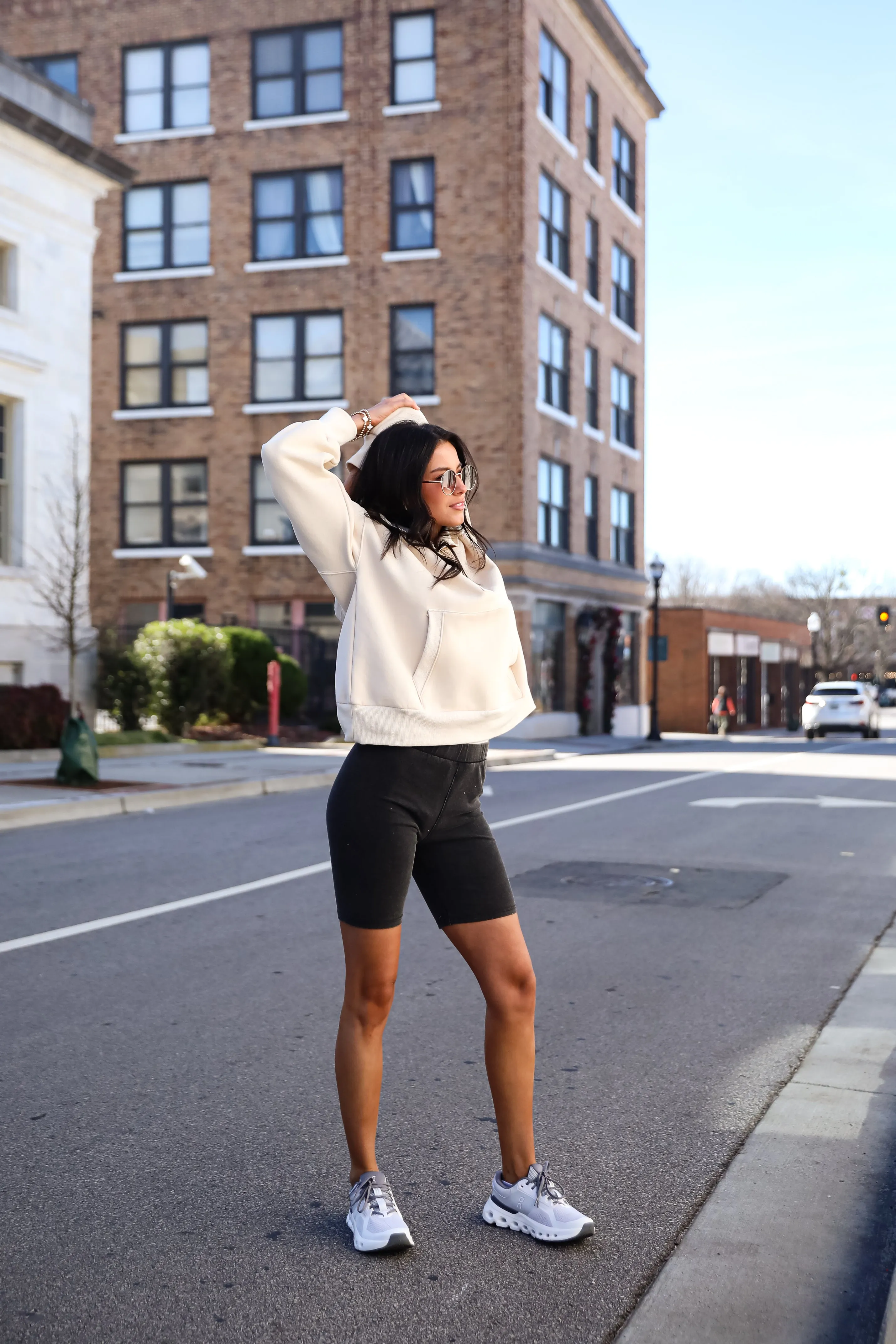 FINAL SALE - Cozy Delight Cream Fleece Quarter Zip Hoodie