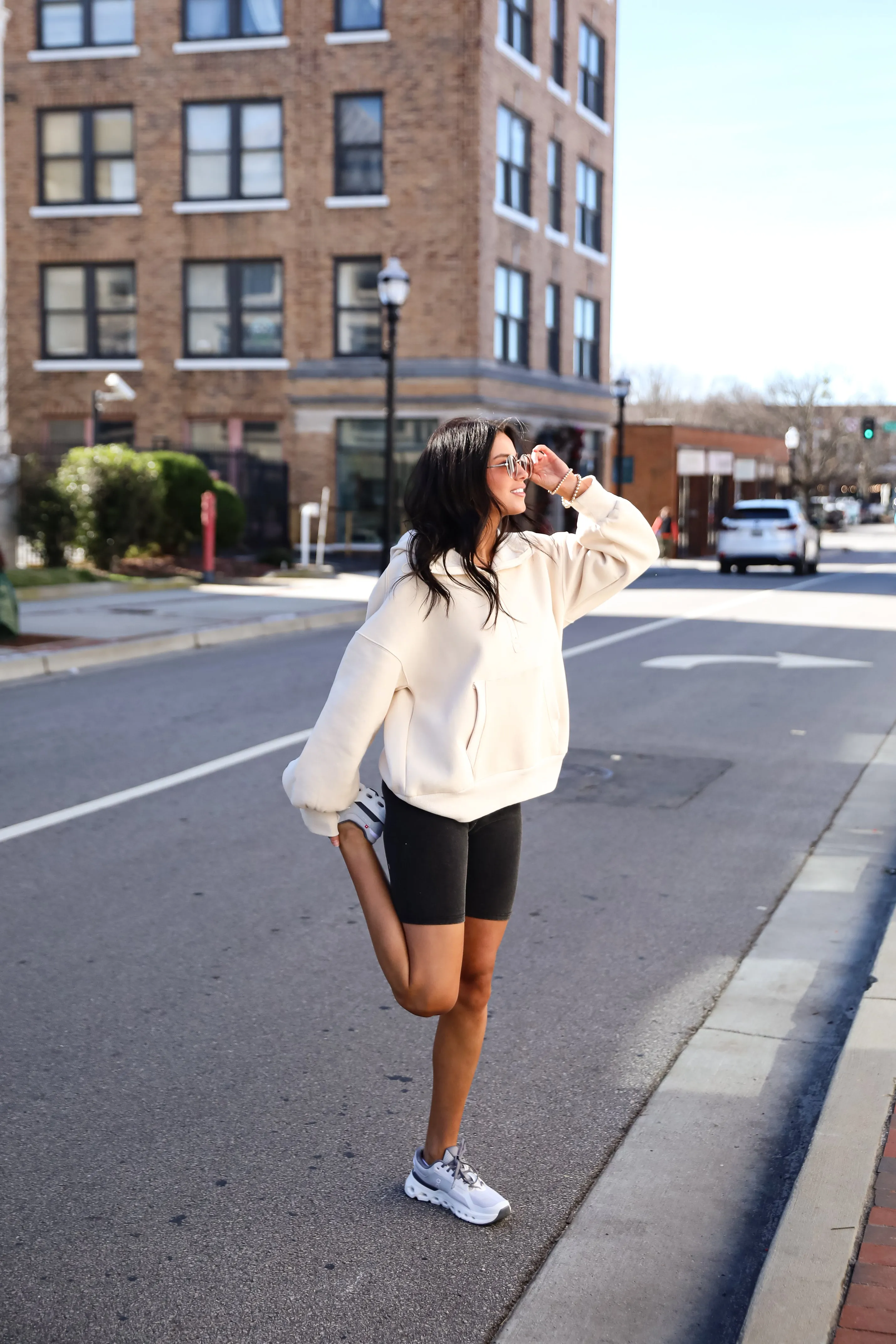 FINAL SALE - Cozy Delight Cream Fleece Quarter Zip Hoodie