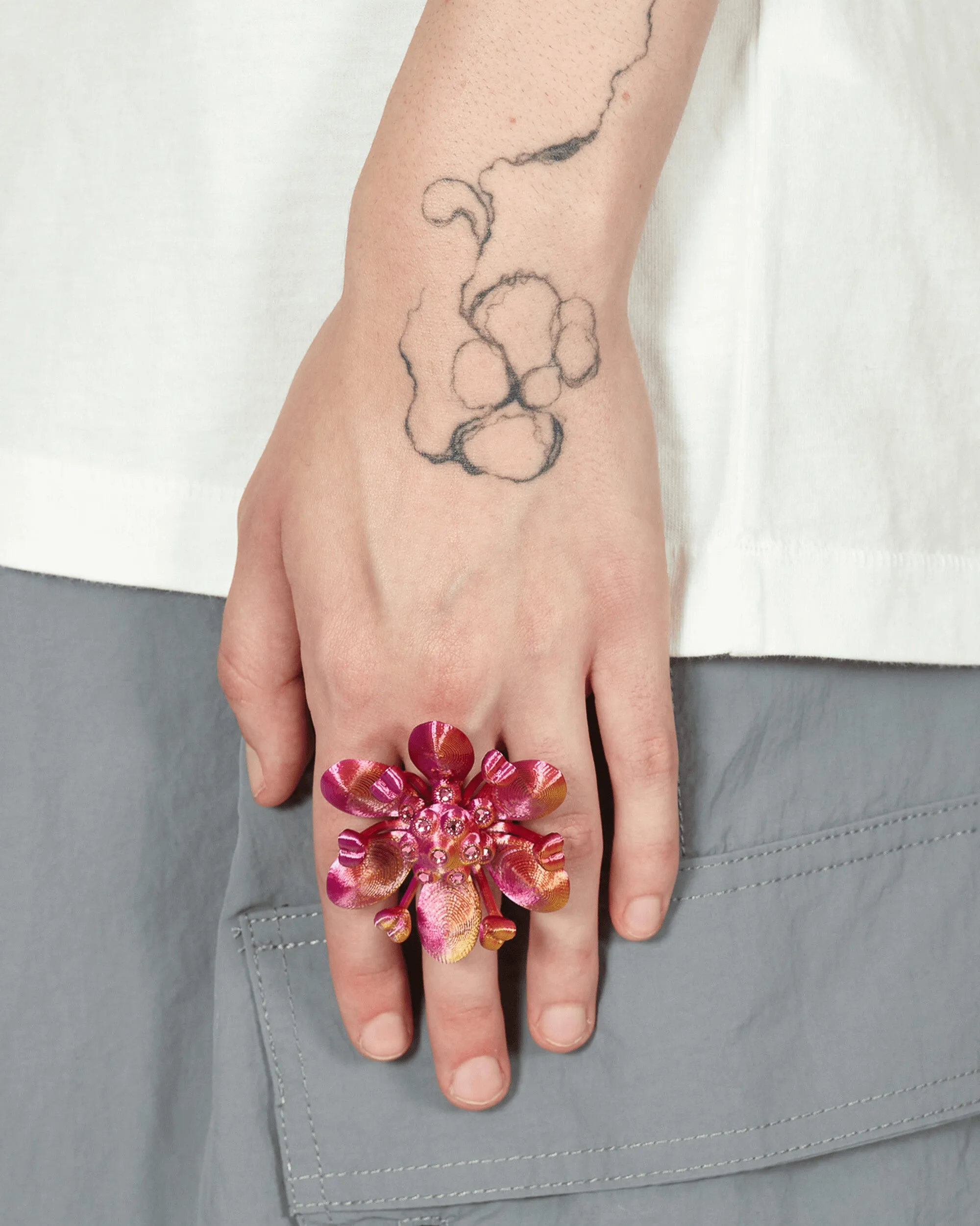 Florarea Ring Pink Taffeta