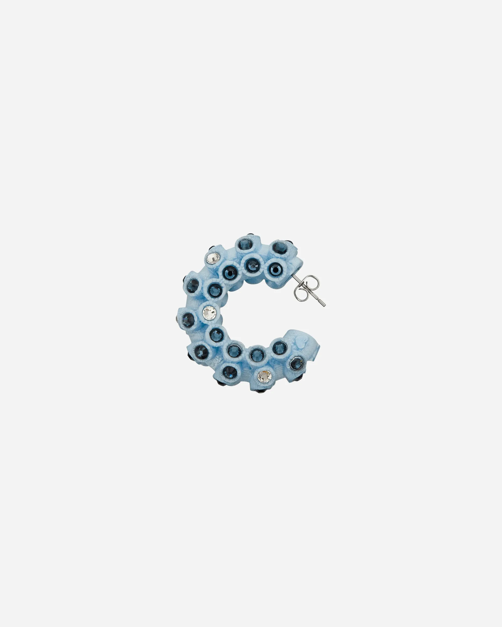 Lit Hoop Earrings Light Blue