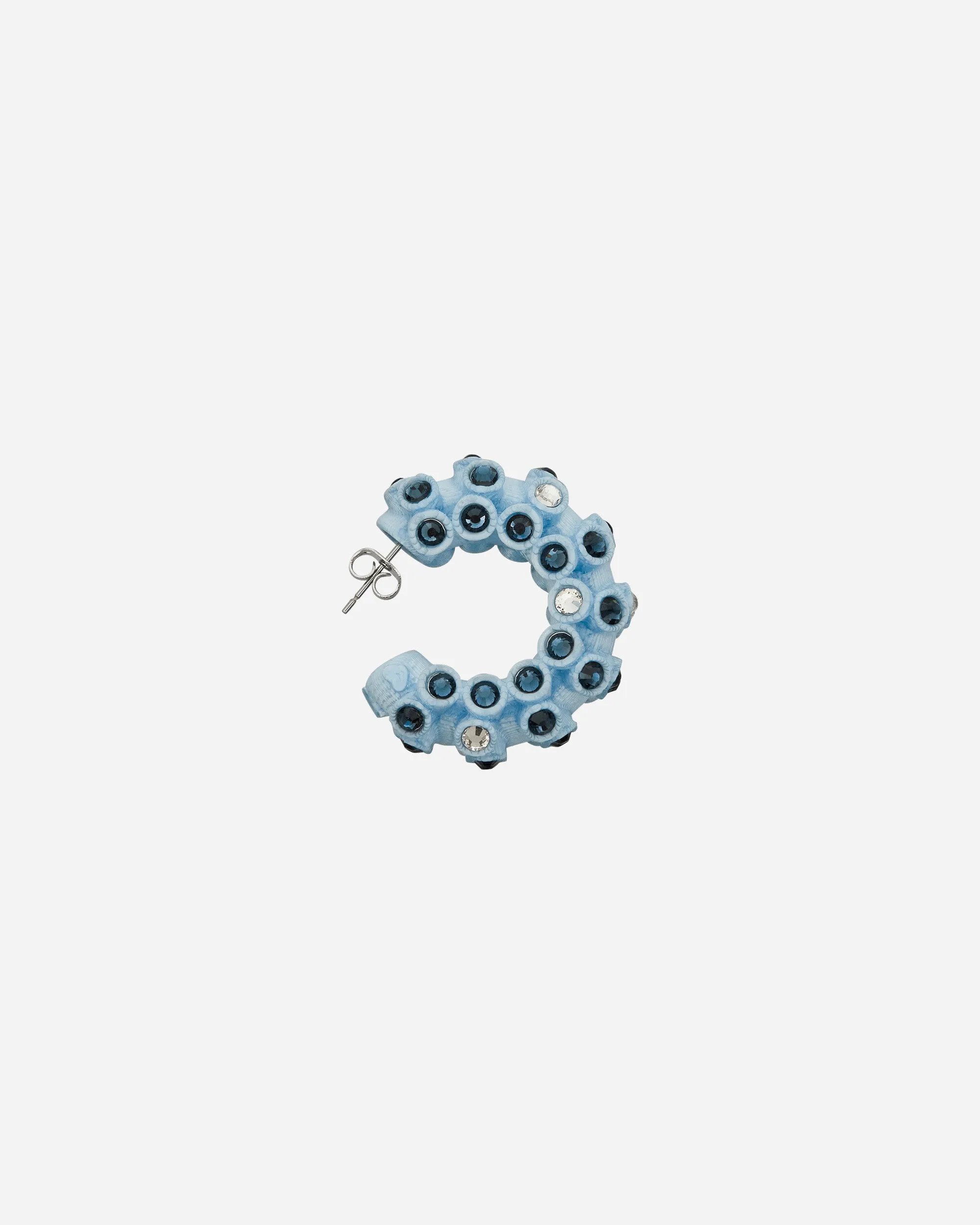 Lit Hoop Earrings Light Blue