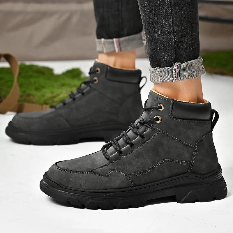 Men Outdoor Black Sport Boots
