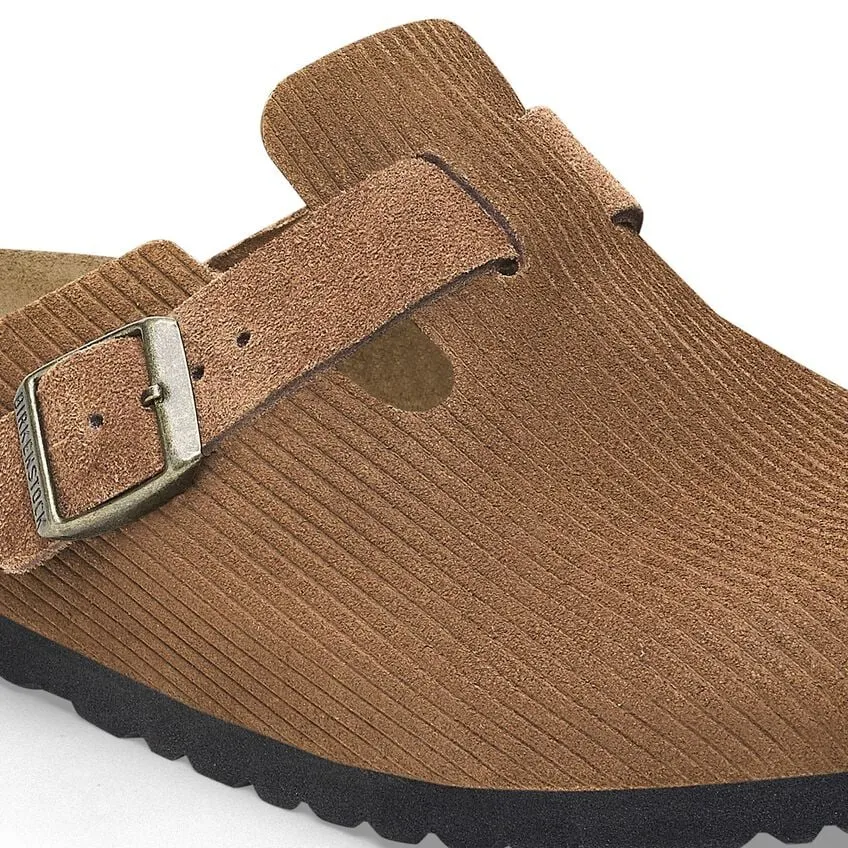 Men's Boston Suede Embossed Corduroy Dark Tea Regular/Wide