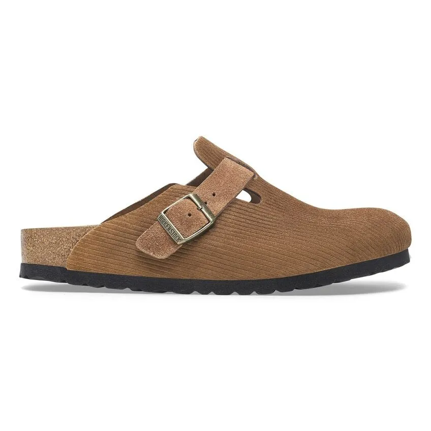 Men's Boston Suede Embossed Corduroy Dark Tea Regular/Wide