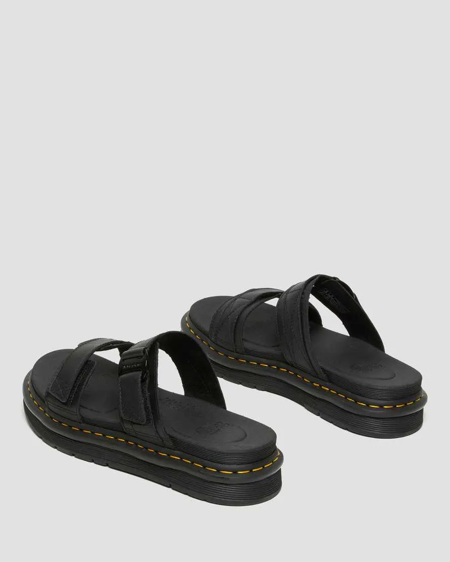Men's Chilton Leather Slide Sandals Black