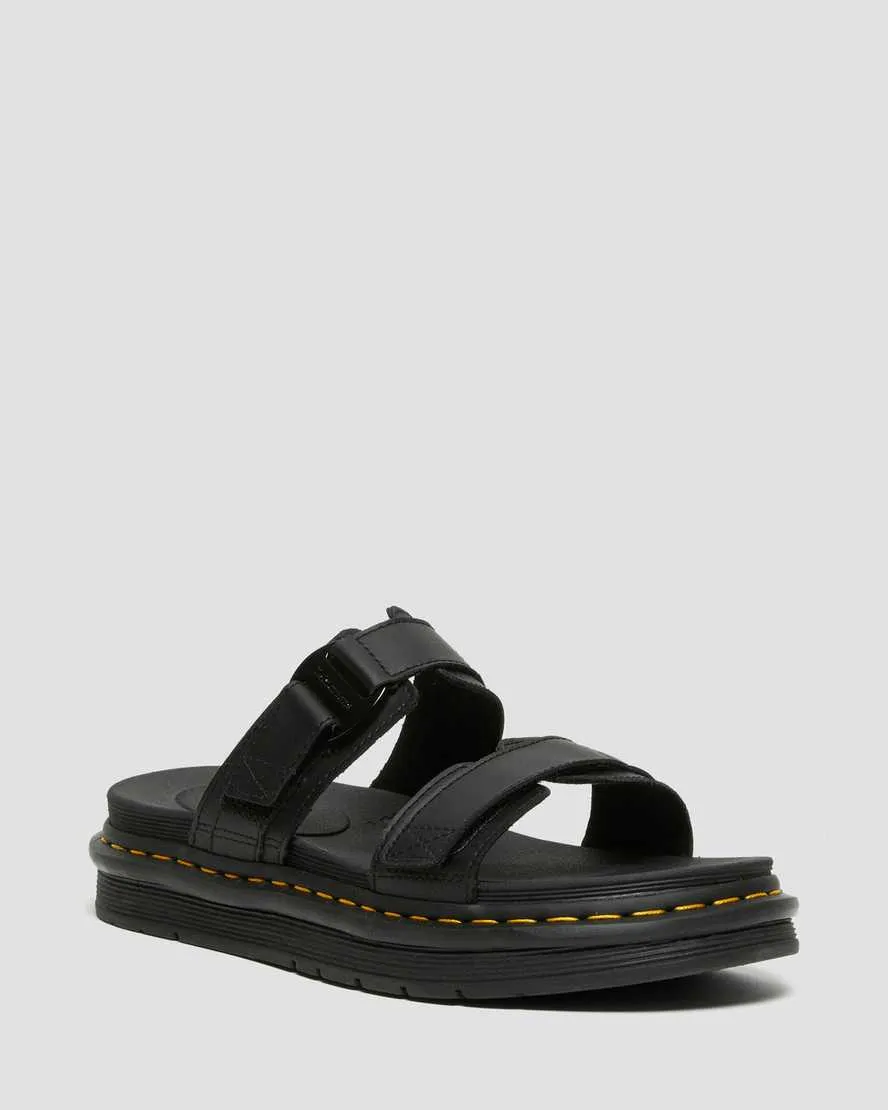 Men's Chilton Leather Slide Sandals Black