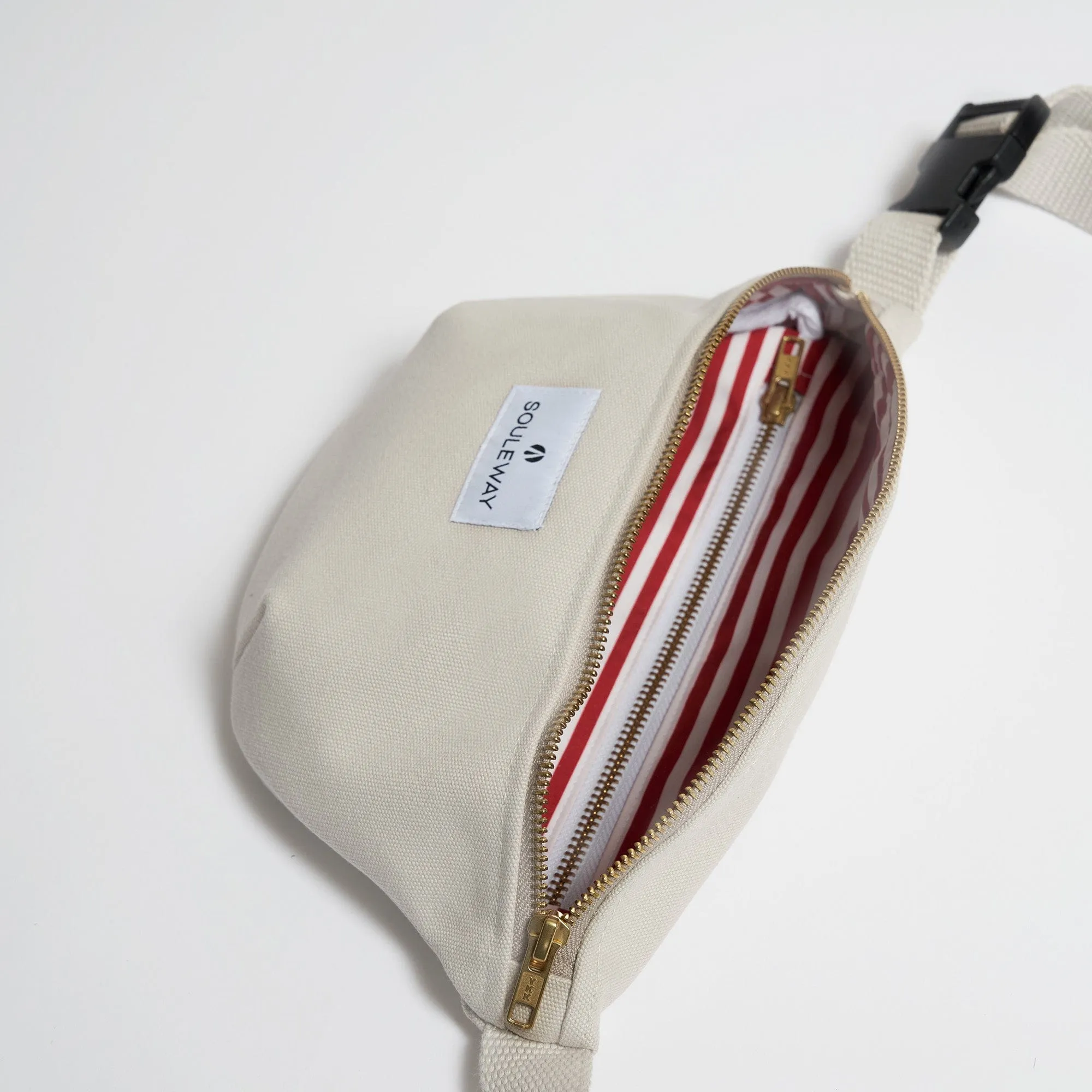 Natural Cotton Canvas Bum Bag | Desert Sand