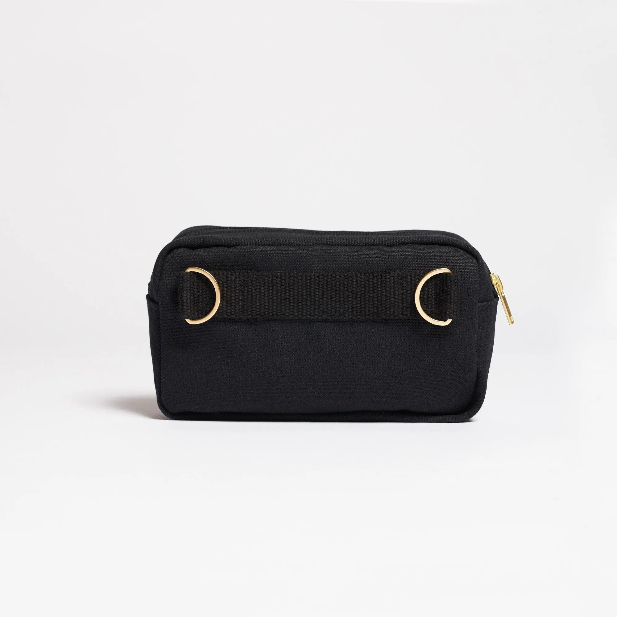 Natural Cotton Canvas Hip Bag | Night Black