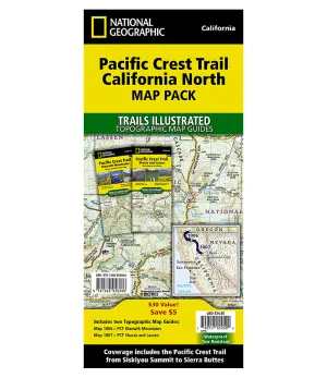 Pacific Crest Trail California Map Pack Bundle