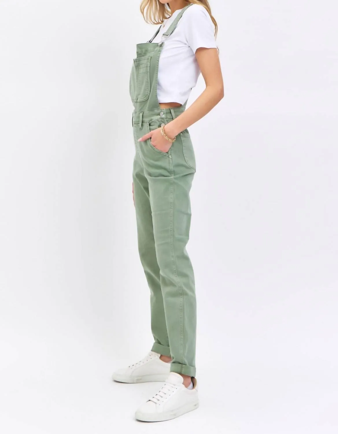 "sage The Day" Overall In Sage Green