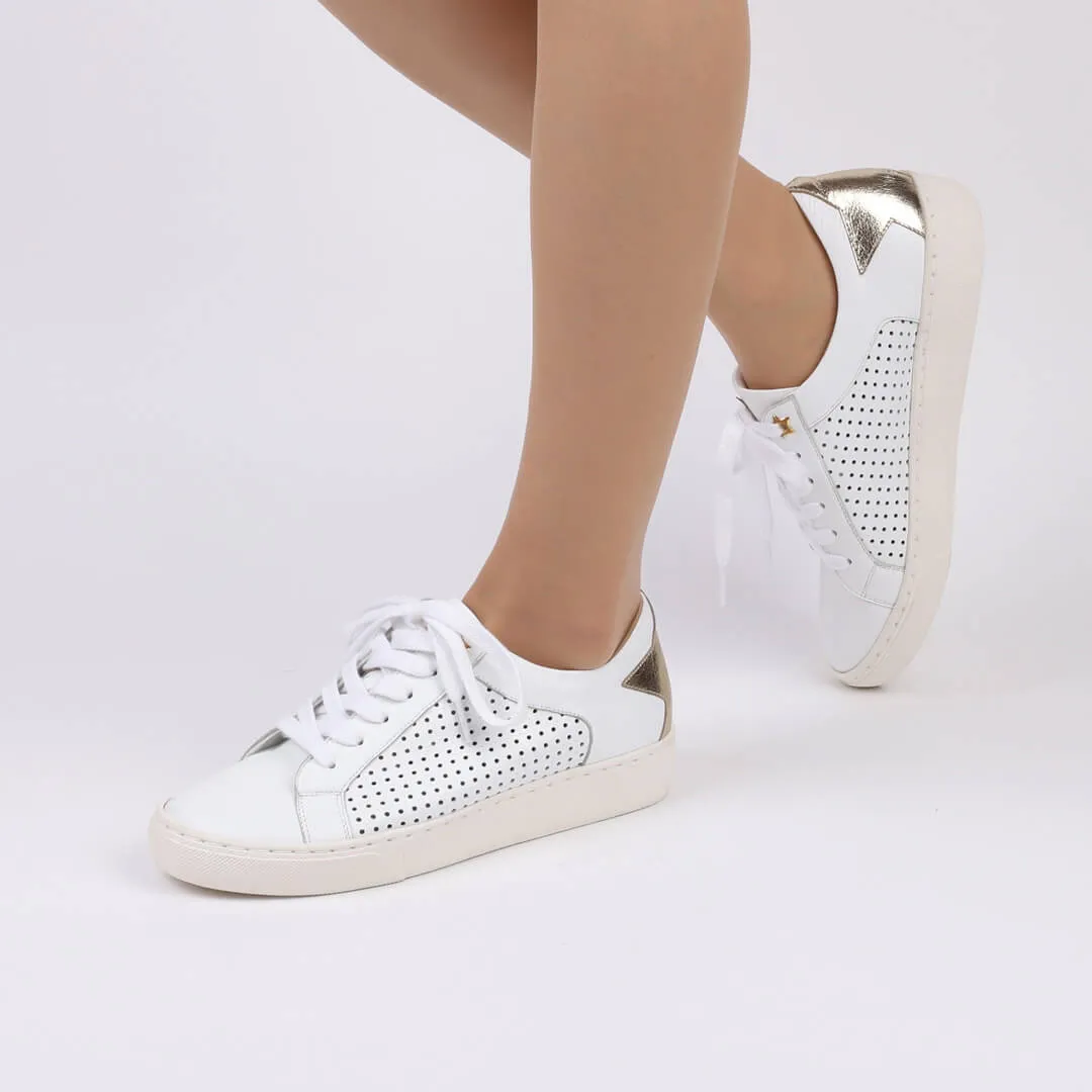 READY OR NOT - gold star sneakers