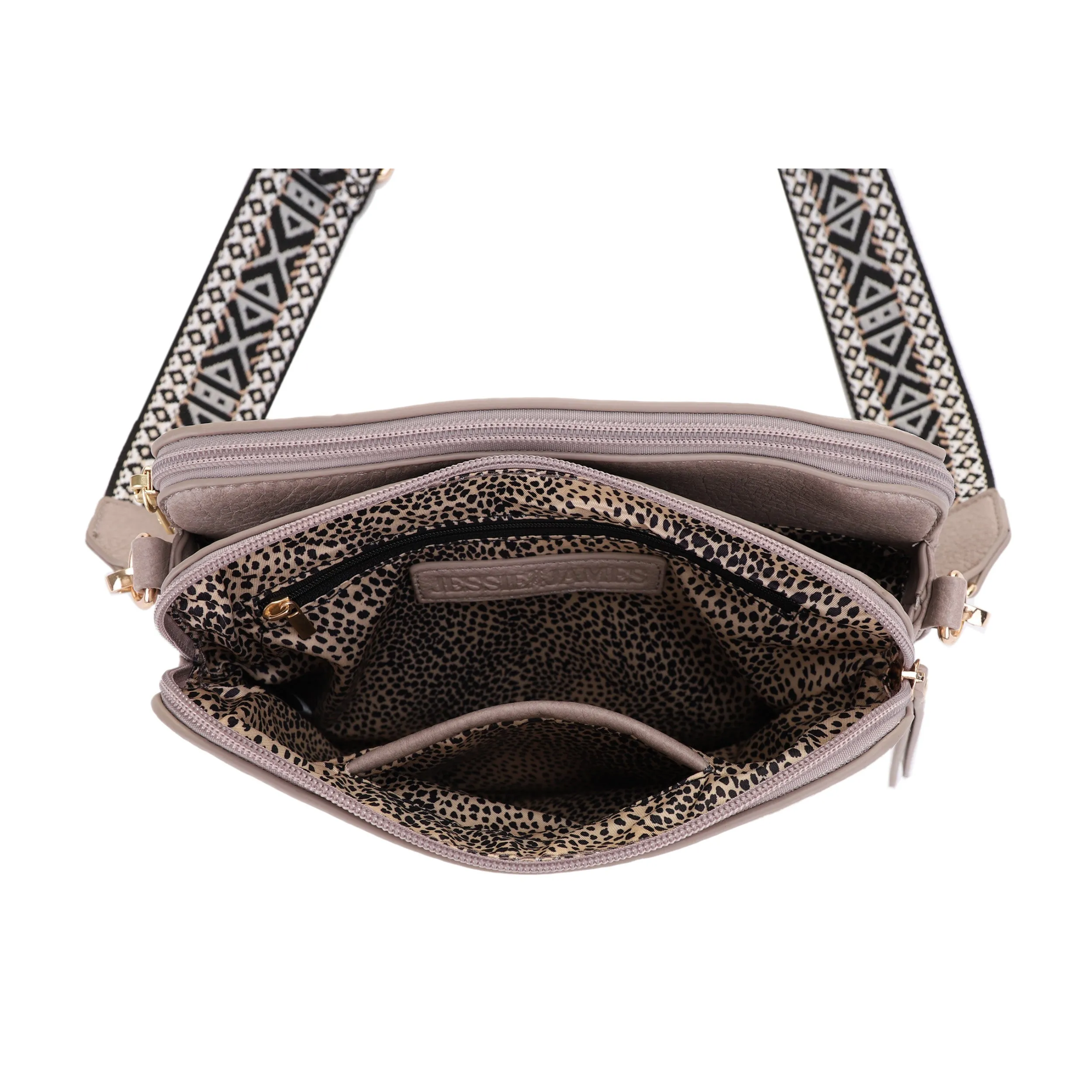 Rebecca Triple Compartment Lock and Key Concealed Carry Crossbody