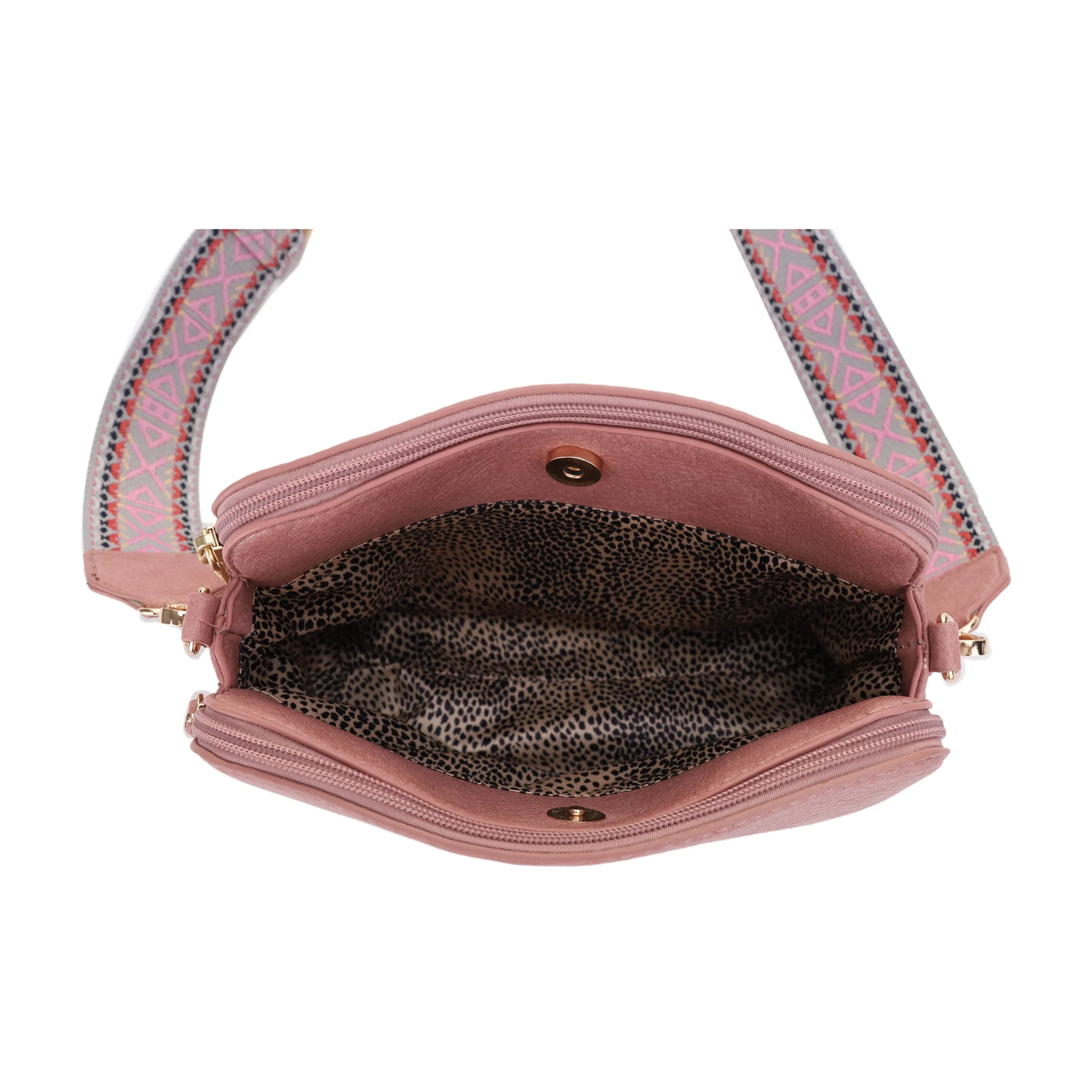 Rebecca Triple Compartment Lock and Key Concealed Carry Crossbody