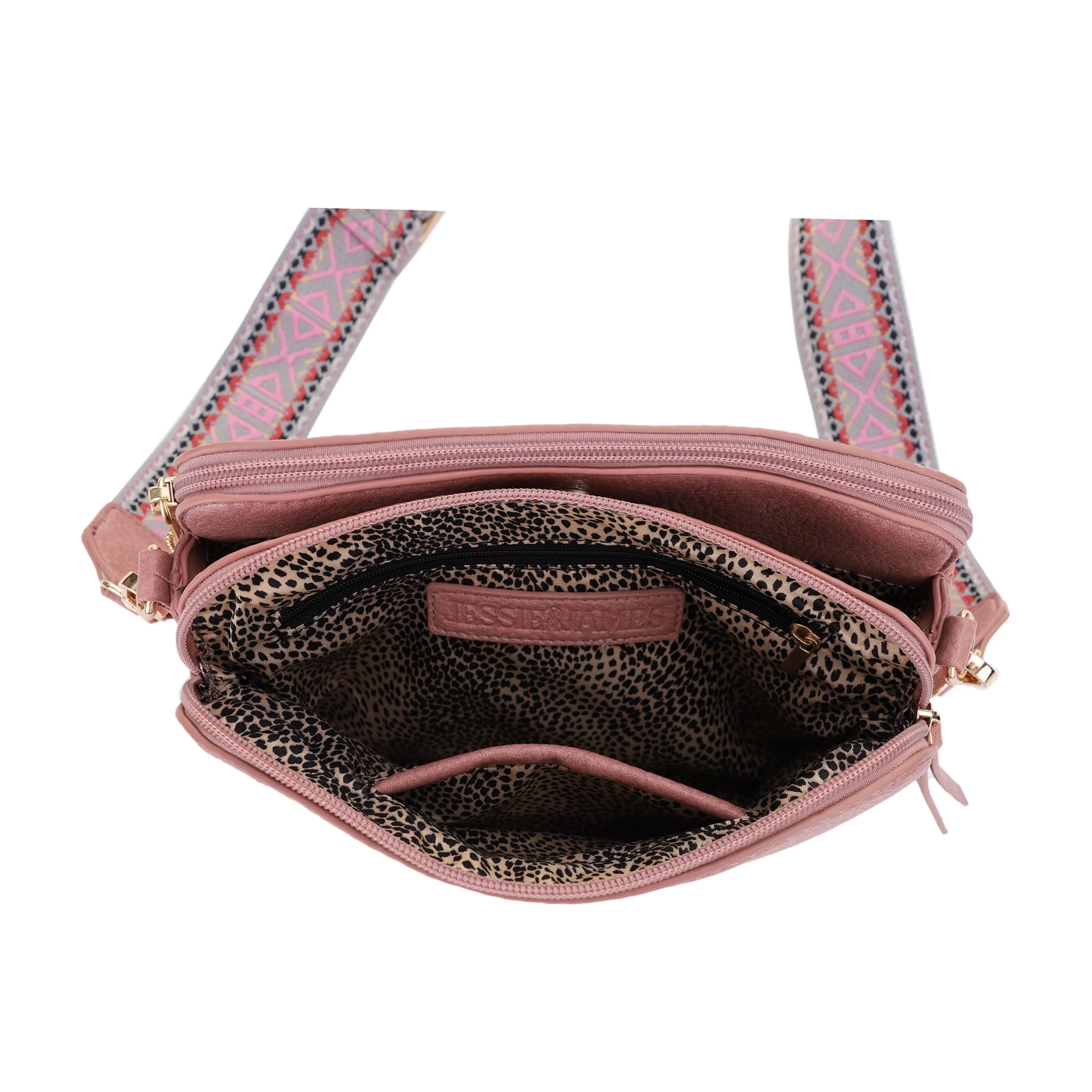 Rebecca Triple Compartment Lock and Key Concealed Carry Crossbody
