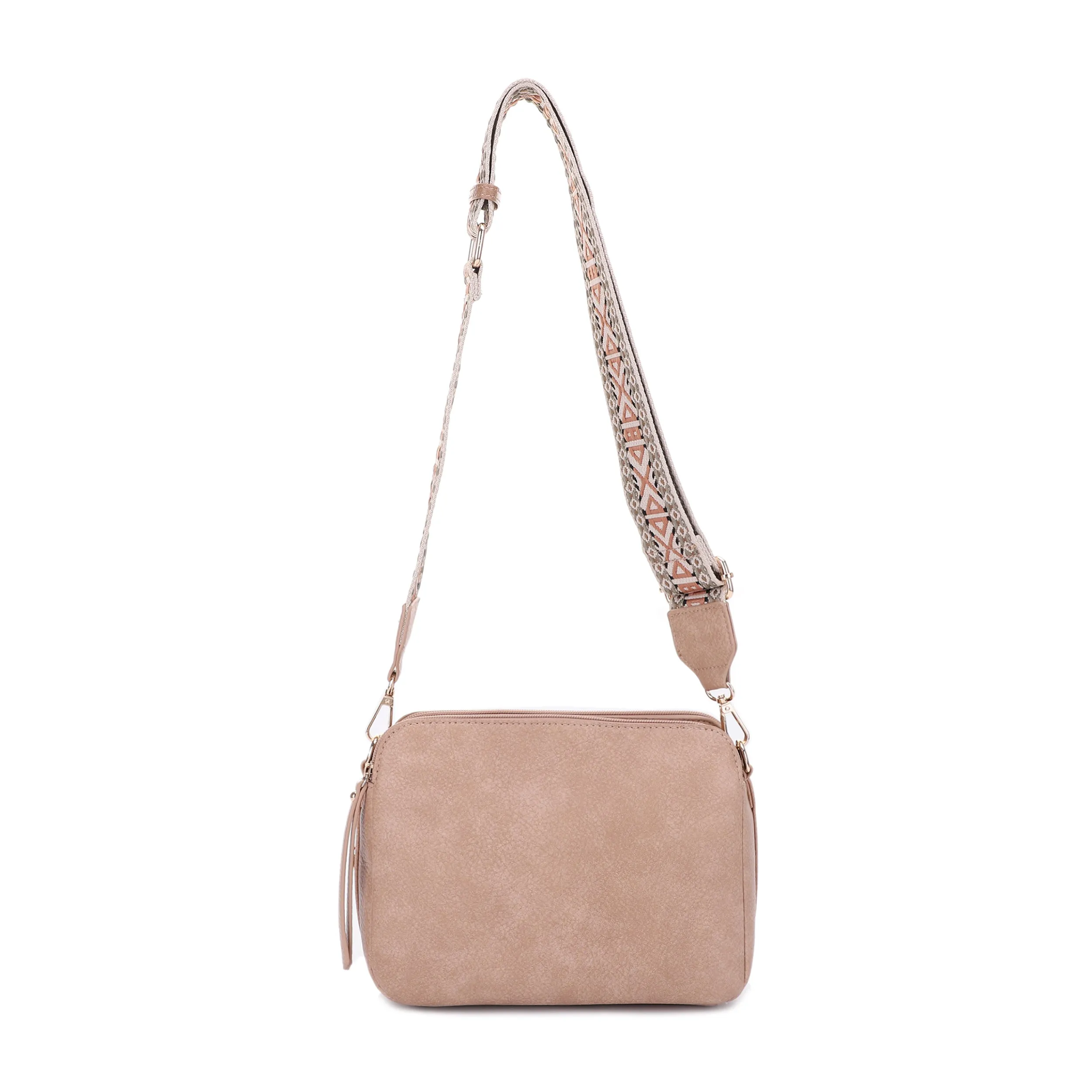 Rebecca Triple Compartment Lock and Key Concealed Carry Crossbody