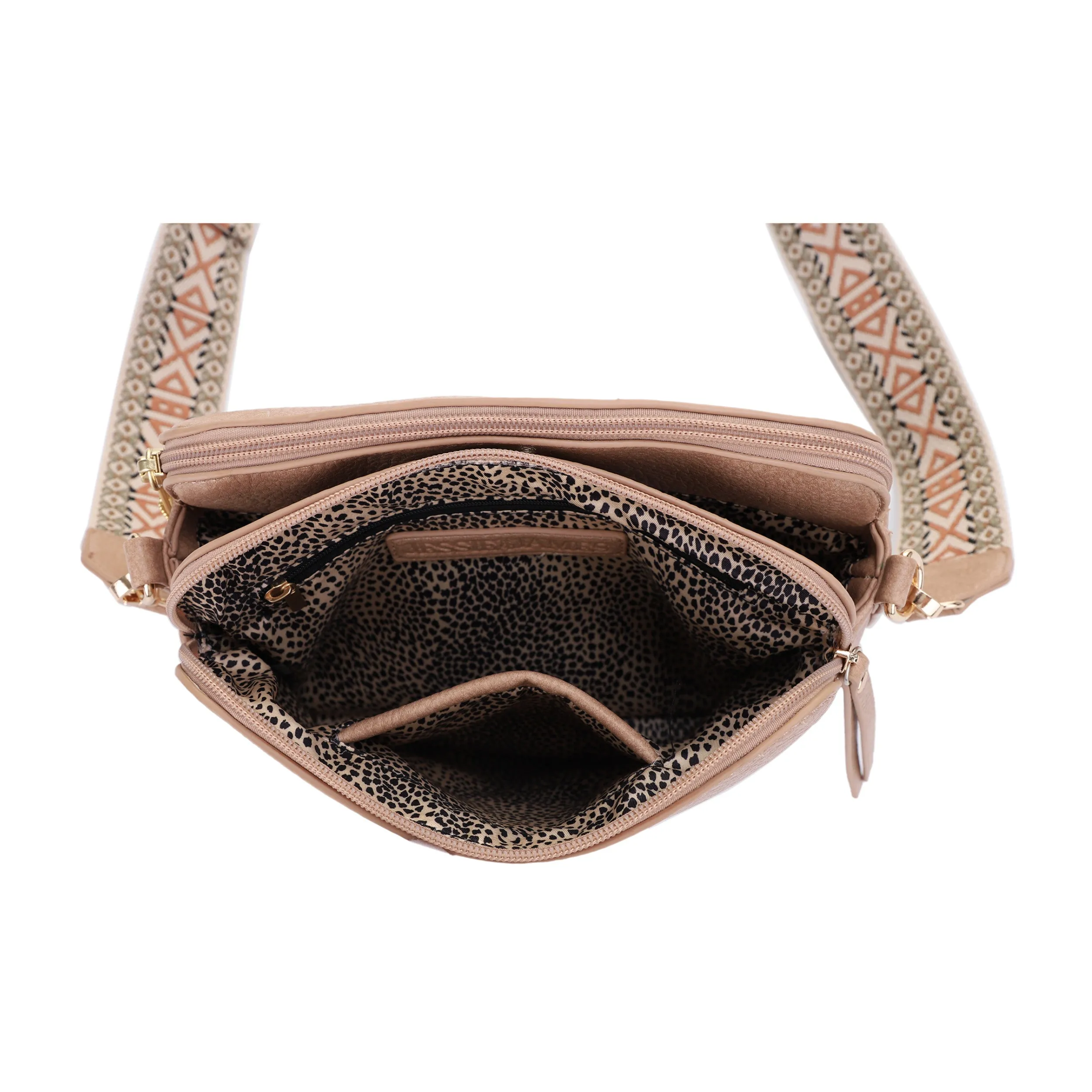 Rebecca Triple Compartment Lock and Key Concealed Carry Crossbody