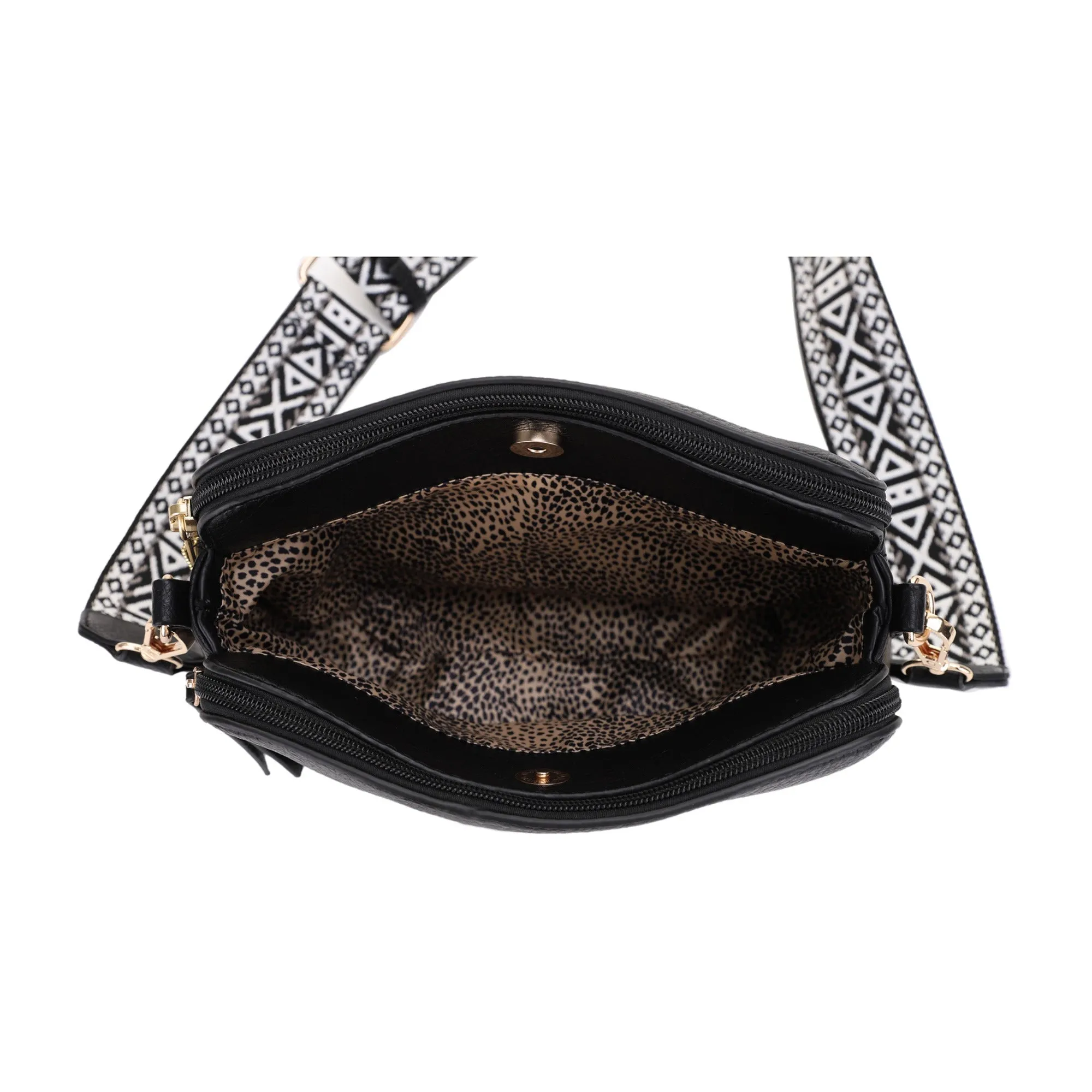 Rebecca Triple Compartment Lock and Key Concealed Carry Crossbody