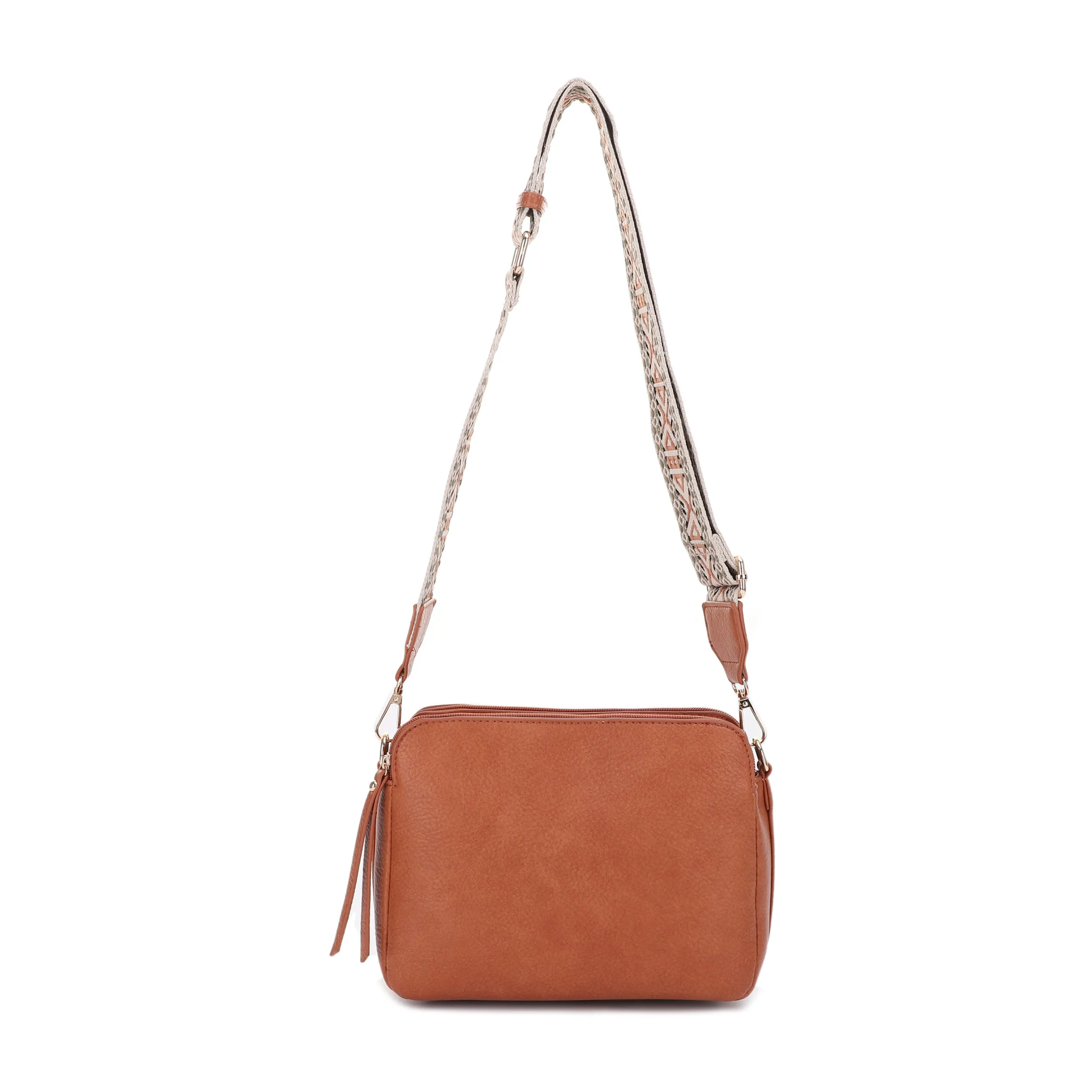 Rebecca Triple Compartment Lock and Key Concealed Carry Crossbody