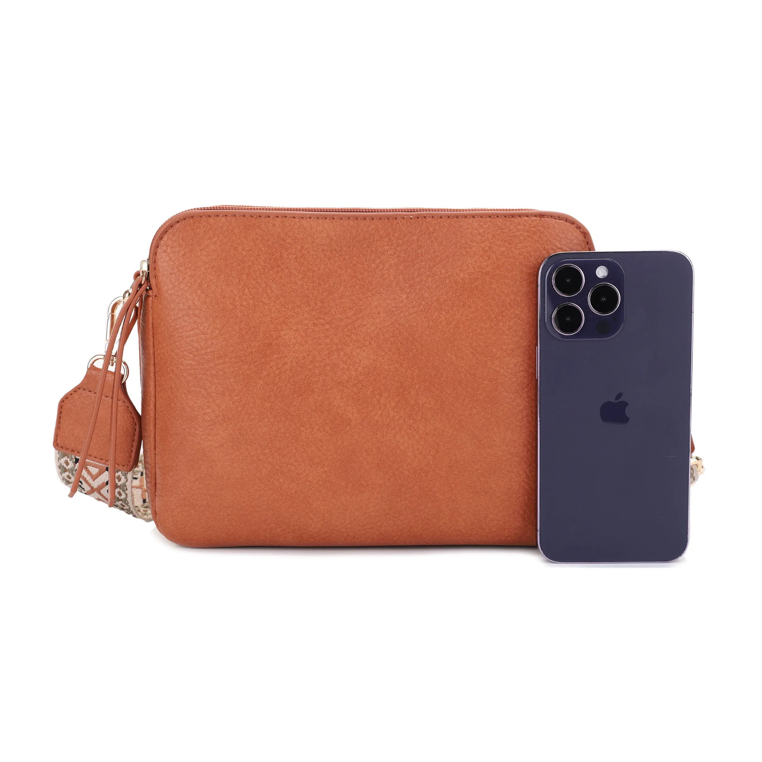 Rebecca Triple Compartment Lock and Key Concealed Carry Crossbody