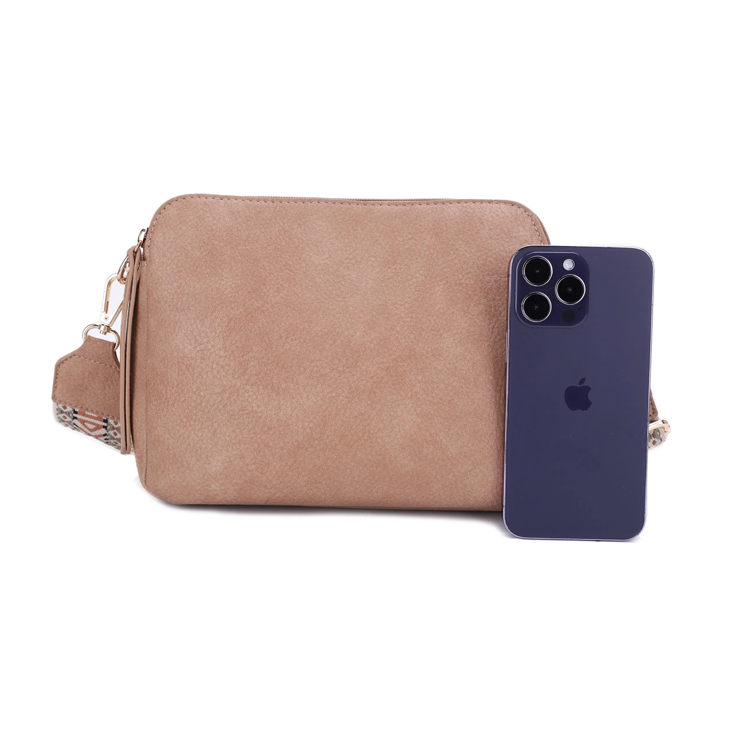 Rebecca Triple Compartment Lock and Key Concealed Carry Crossbody