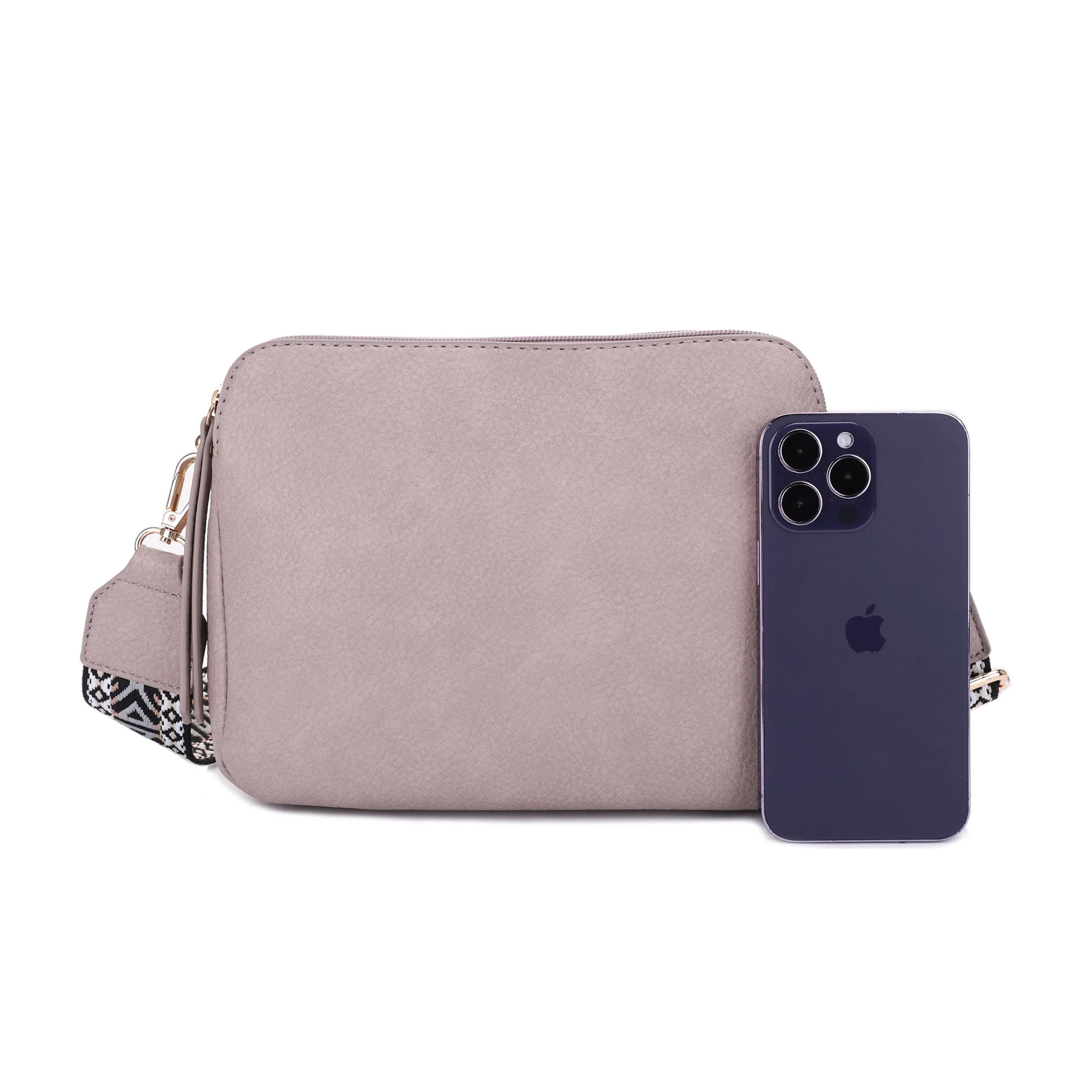 Rebecca Triple Compartment Lock and Key Concealed Carry Crossbody