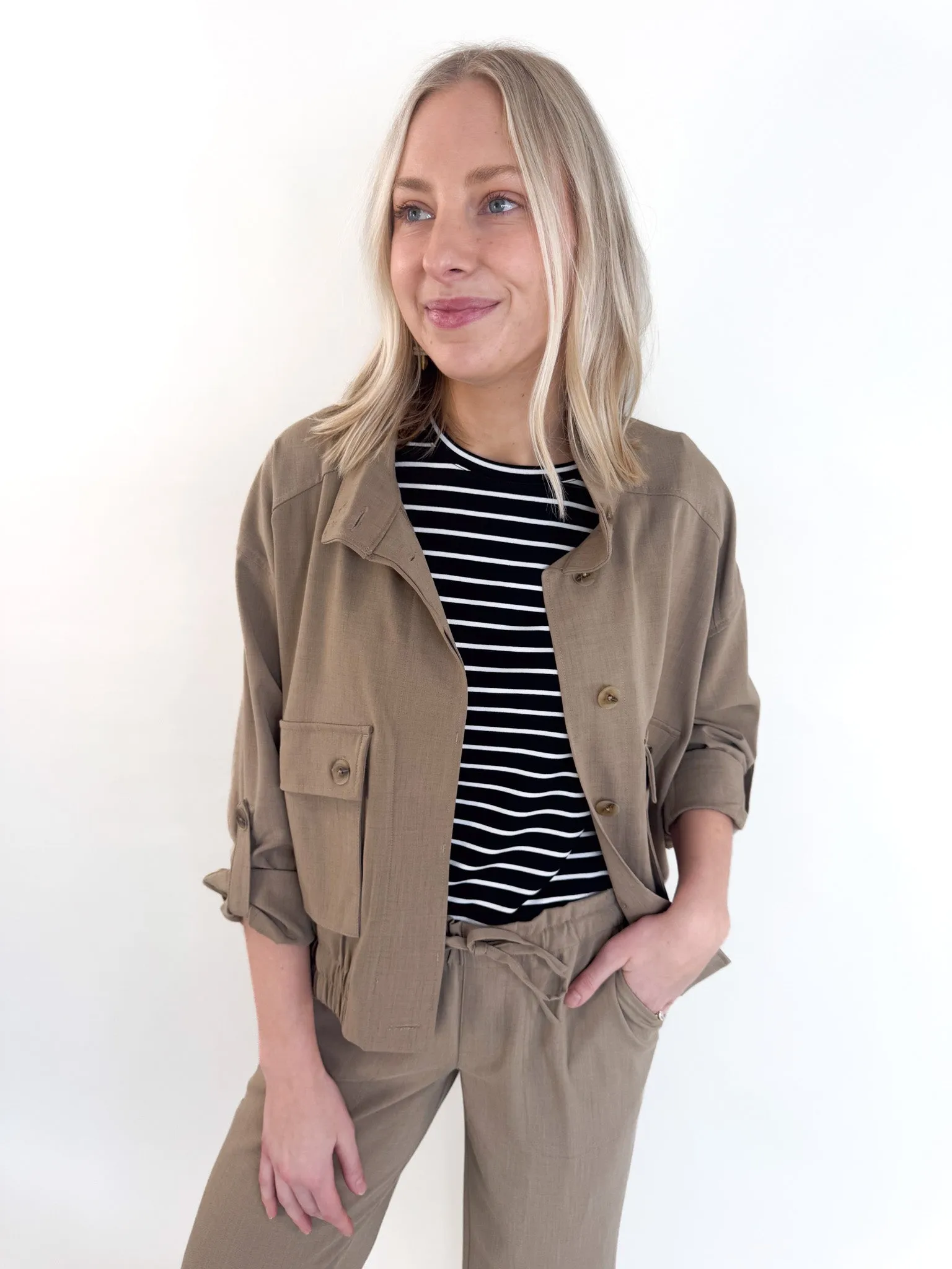Renn Utility Jacket W/Cinch Hem