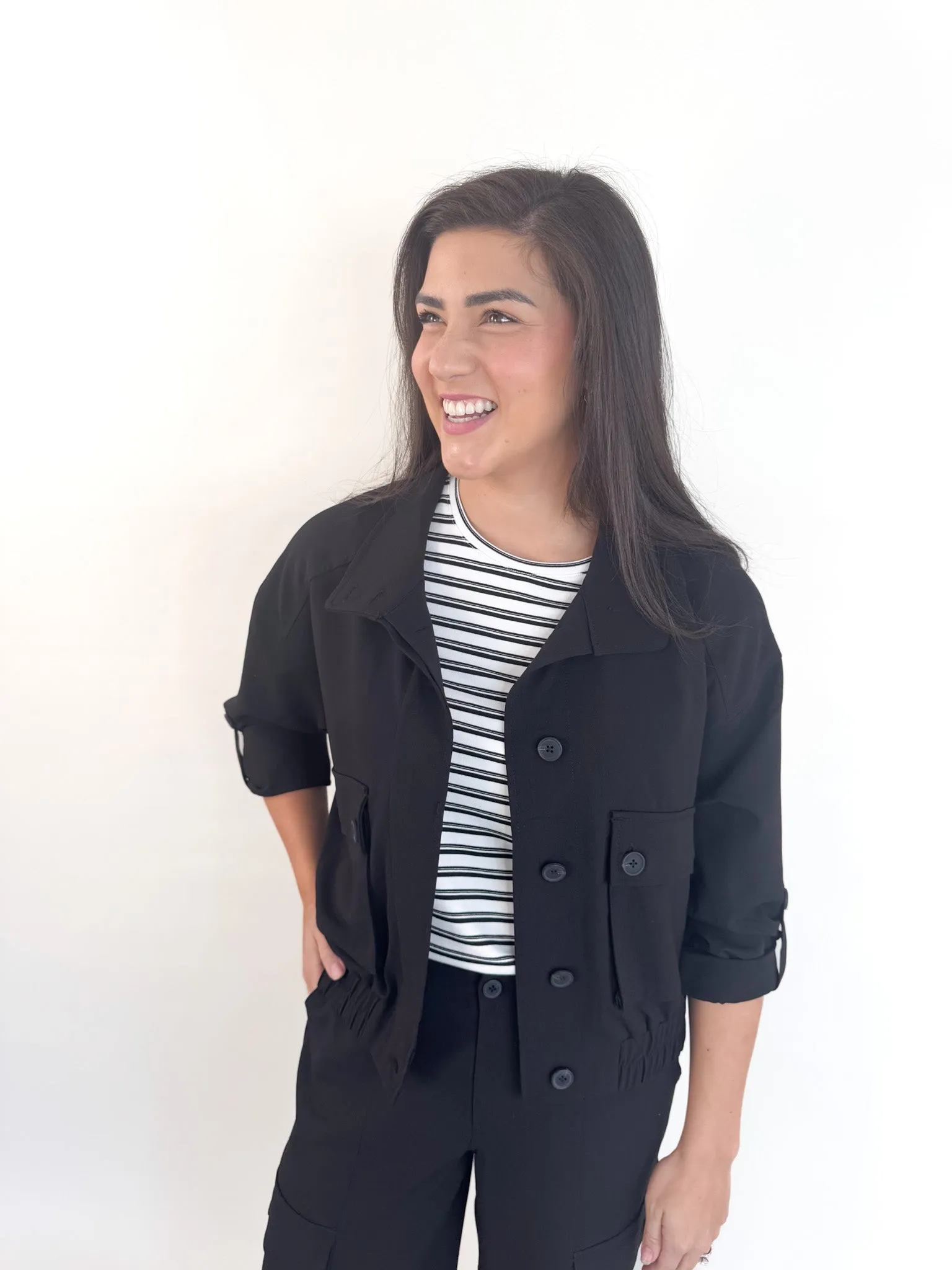 Renn Utility Jacket W/Cinch Hem